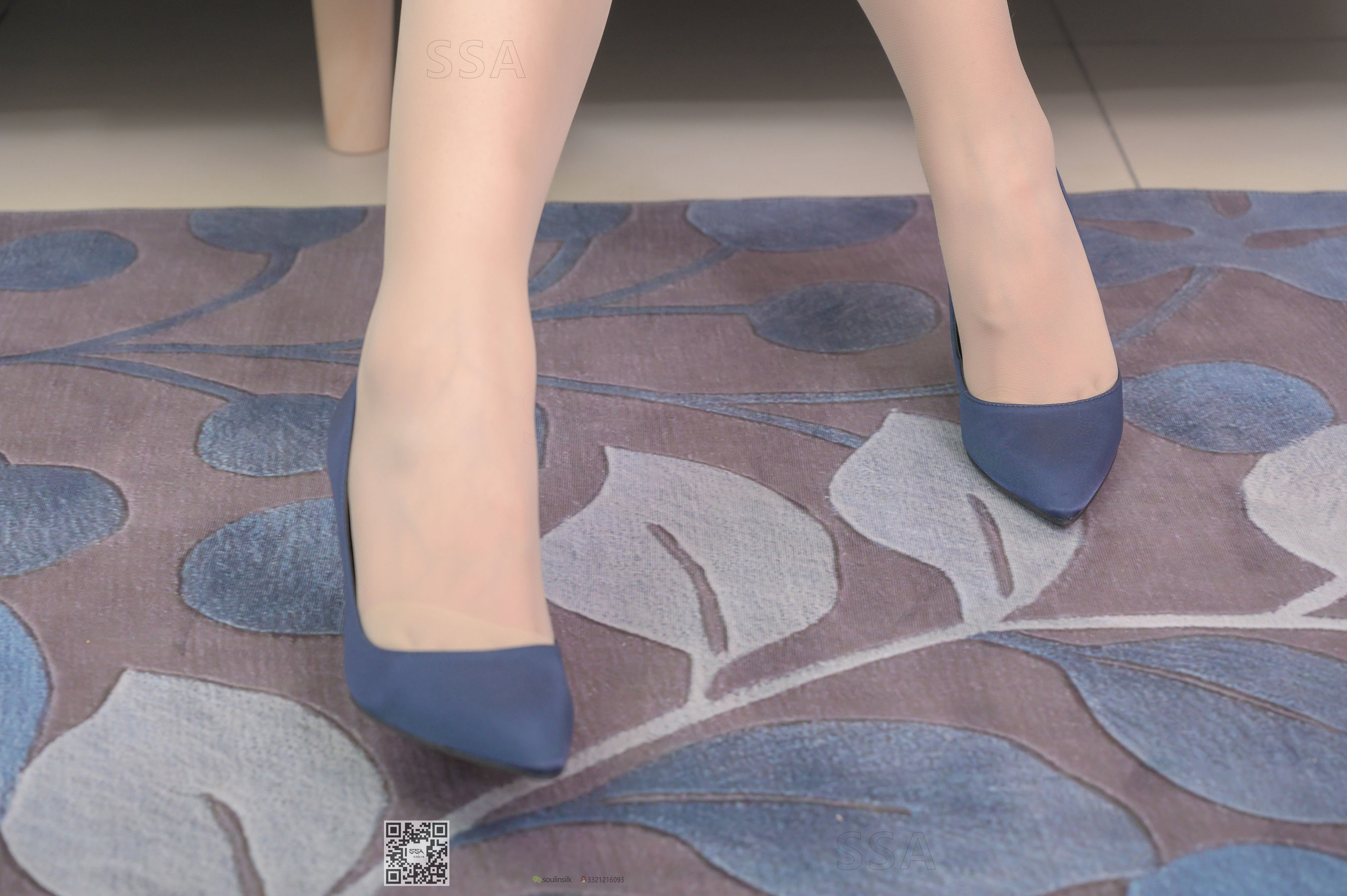 超清写真 No.192 小鹿 蓝色条纹裙-图1