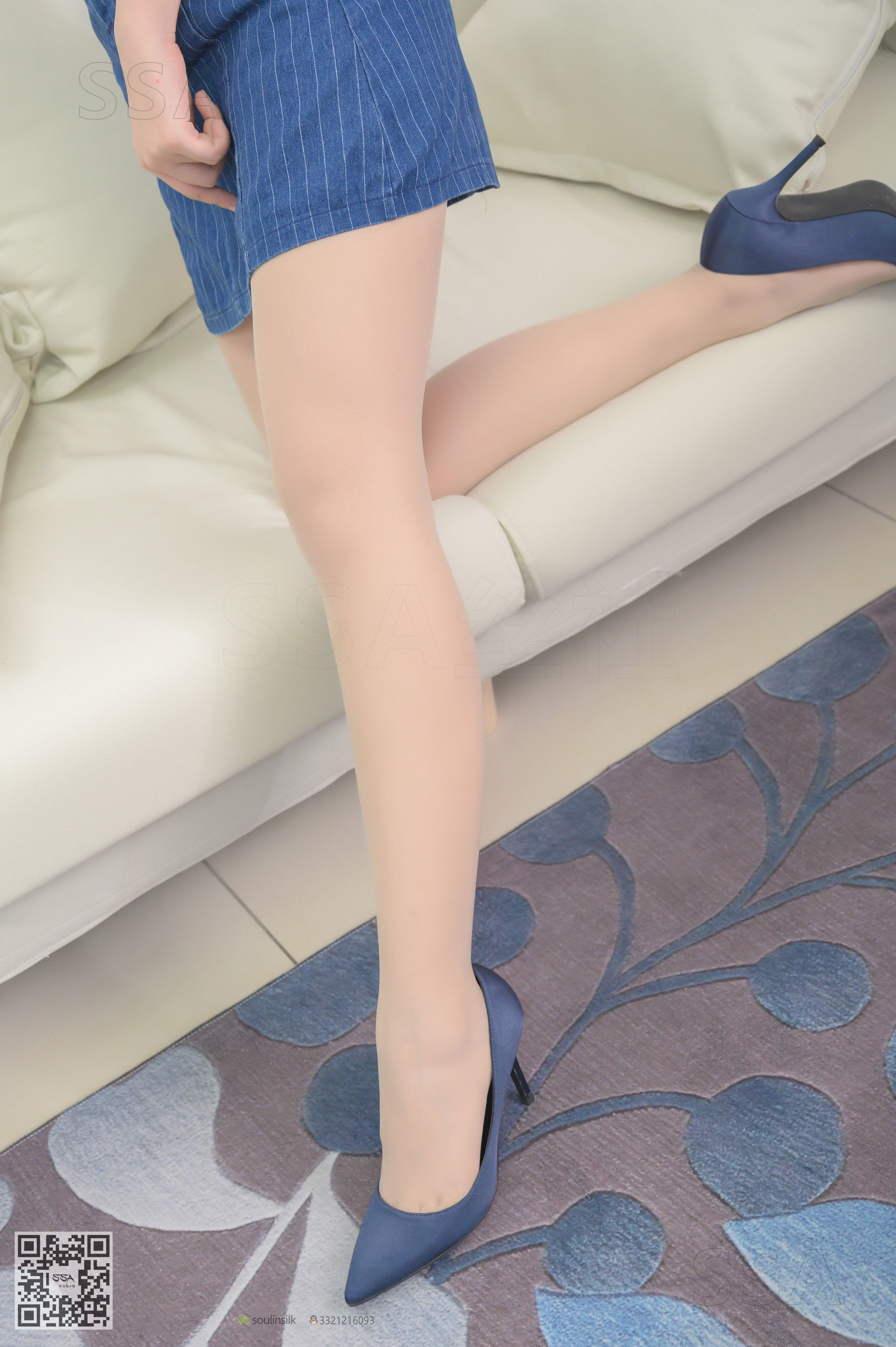 超清写真 No.192 小鹿 蓝色条纹裙-图56