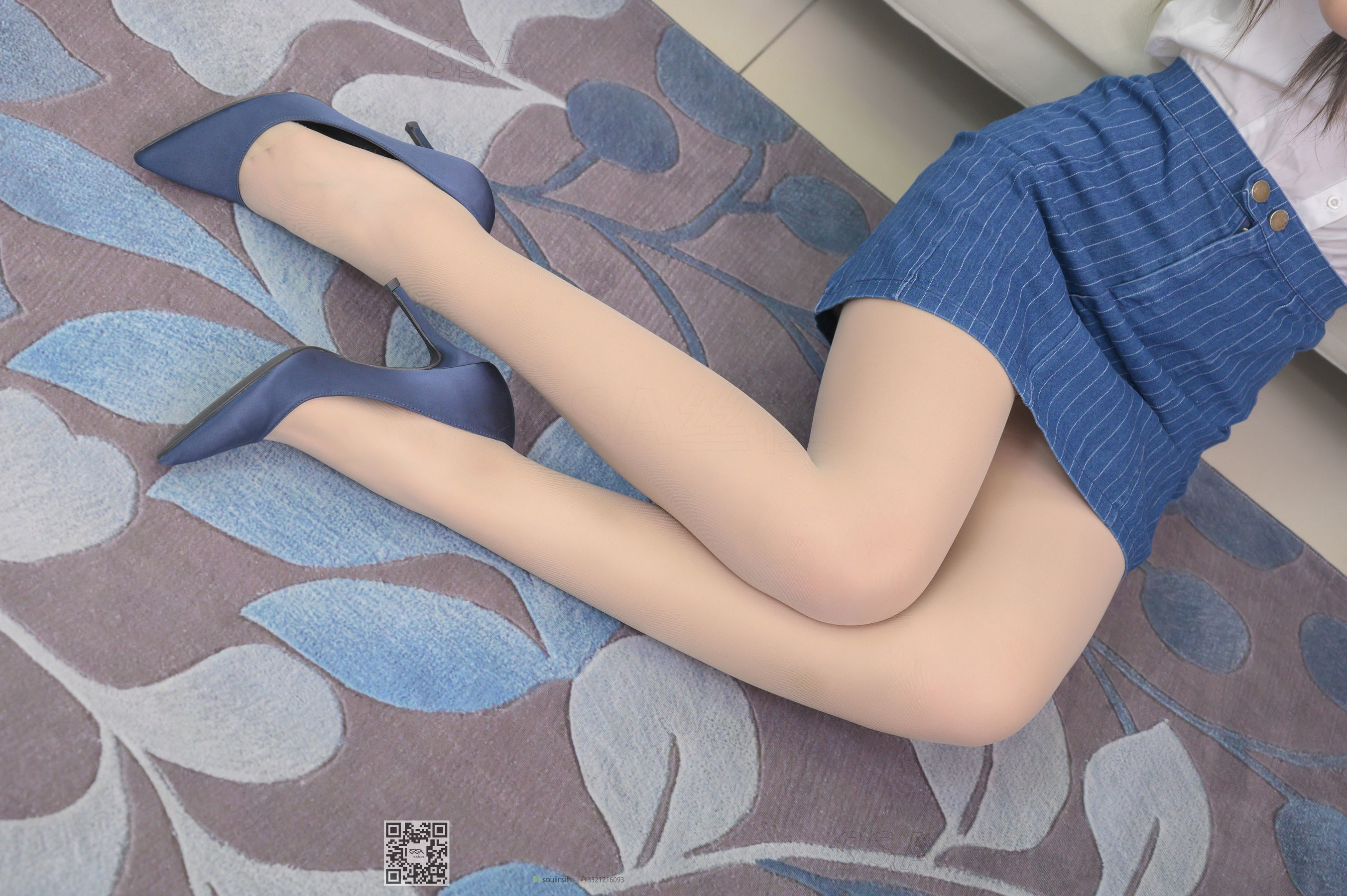 超清写真 No.192 小鹿 蓝色条纹裙-图59