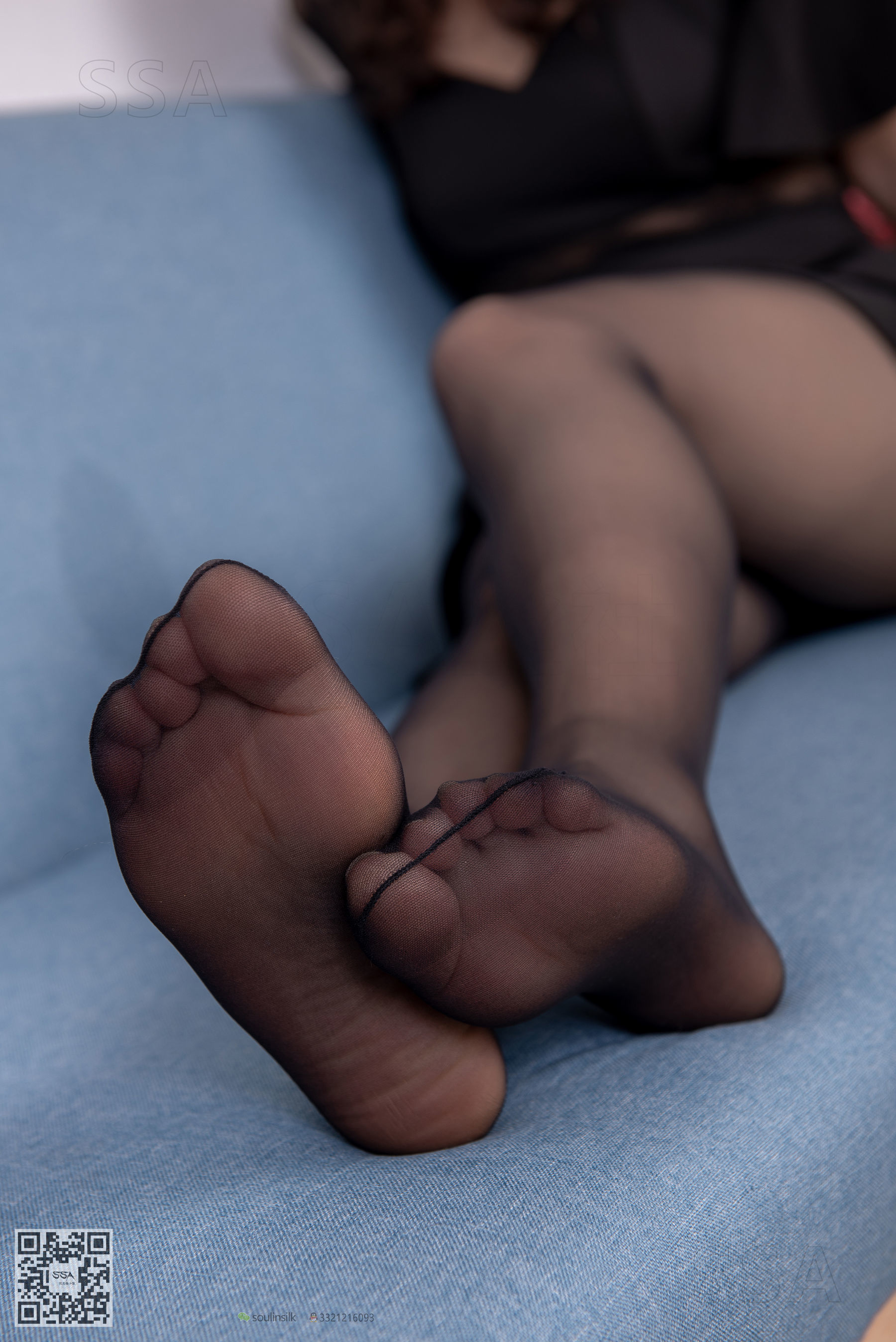 超清写真 No.196 冷冷 黑色镂空短裙黑丝-图80