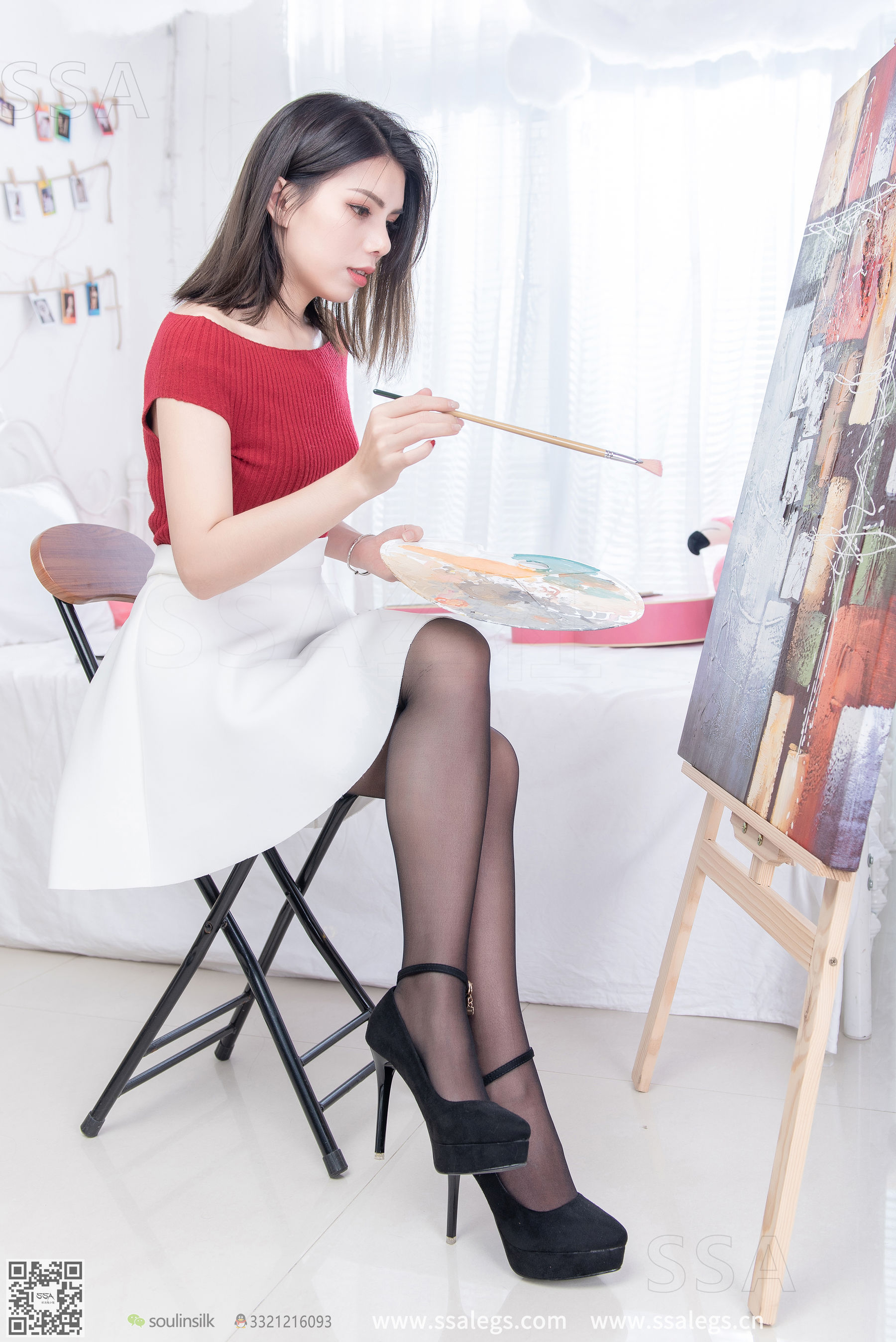 超清写真 No.251 芷沫 画室-图9