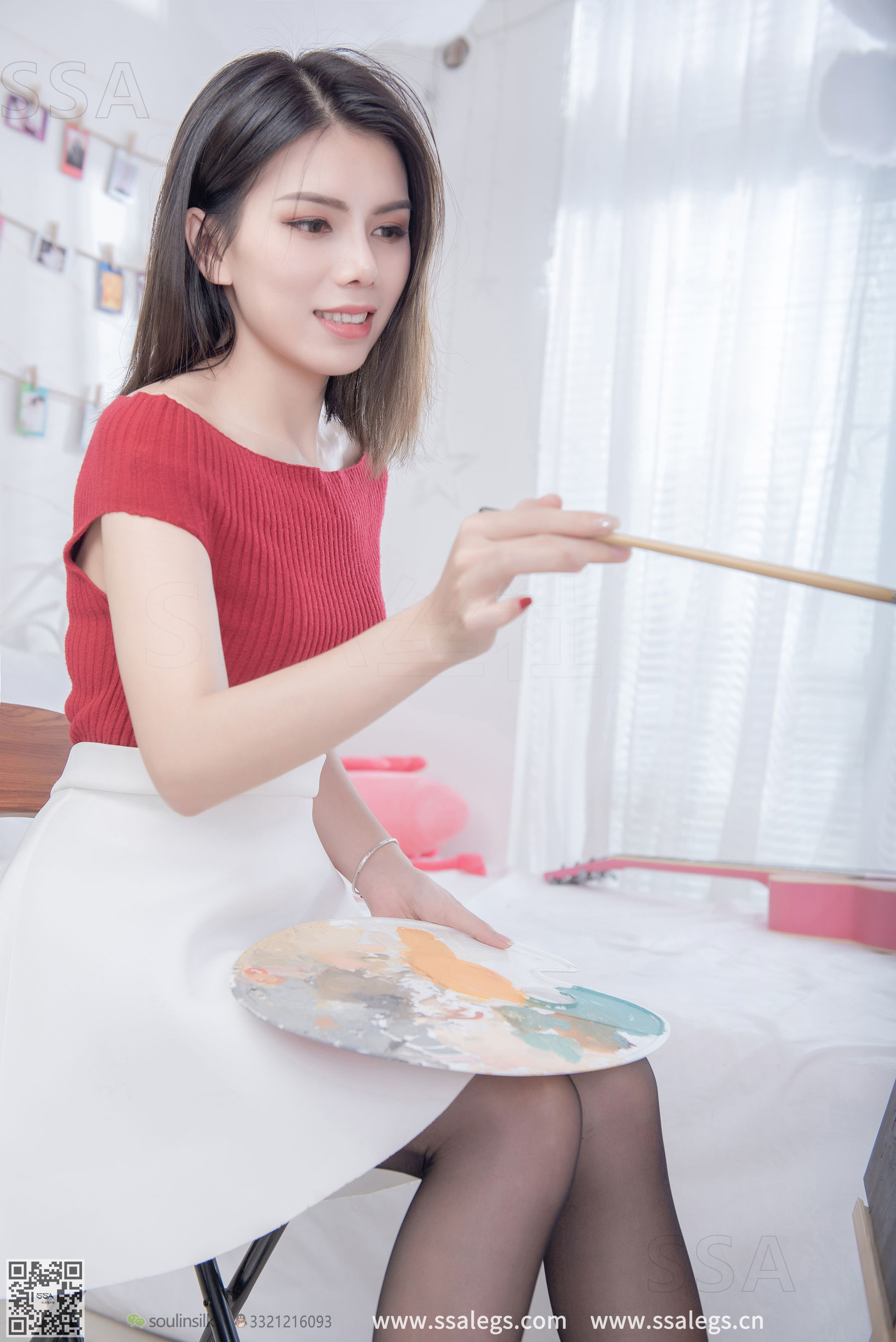 超清写真 No.251 芷沫 画室-图15