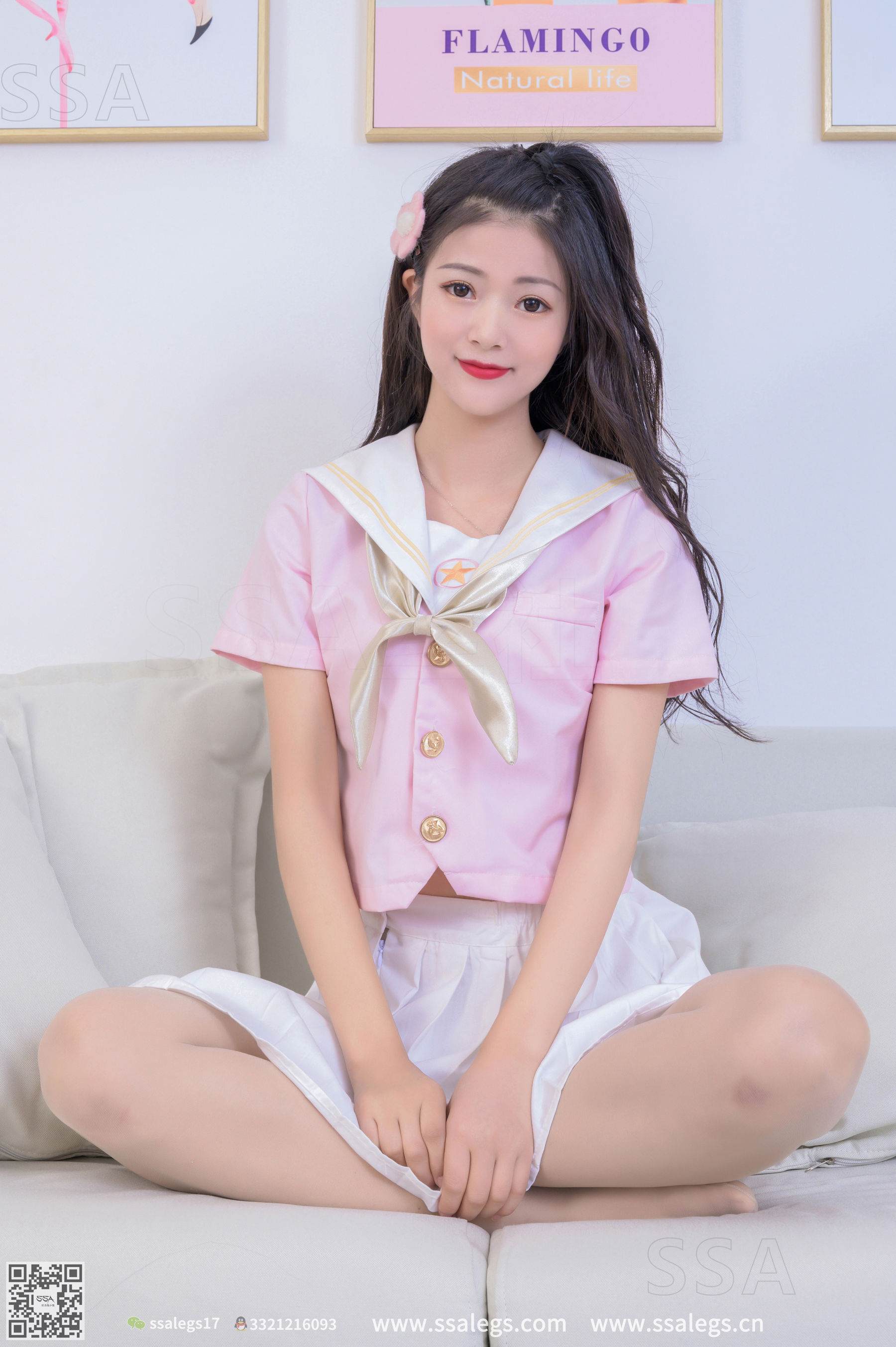 超清写真 No.289 冉冉 少女的粉色JK制服-图28