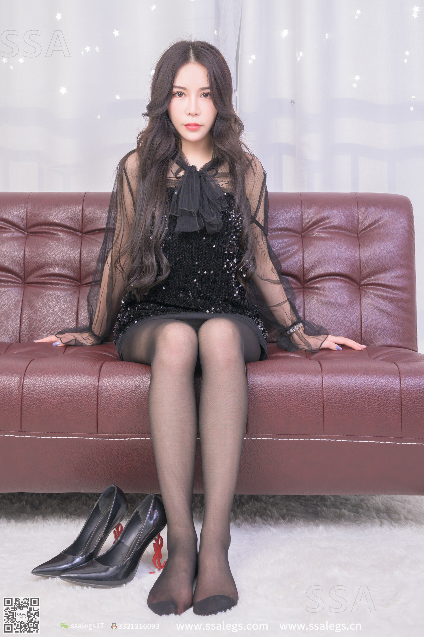 超清写真 No.303 娜娜 御姐的黑纱裙黑丝写真(下)-图46