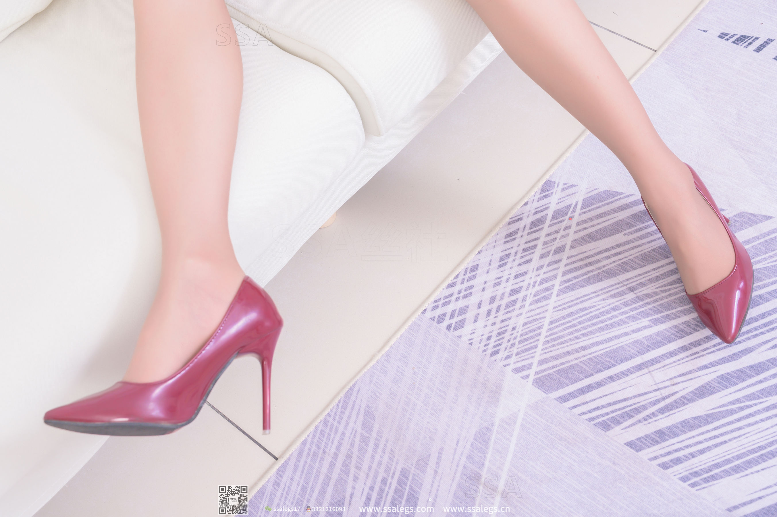 超清写真 No.312 娜娜 御姐的红色高跟鞋咖啡丝美腿-图123