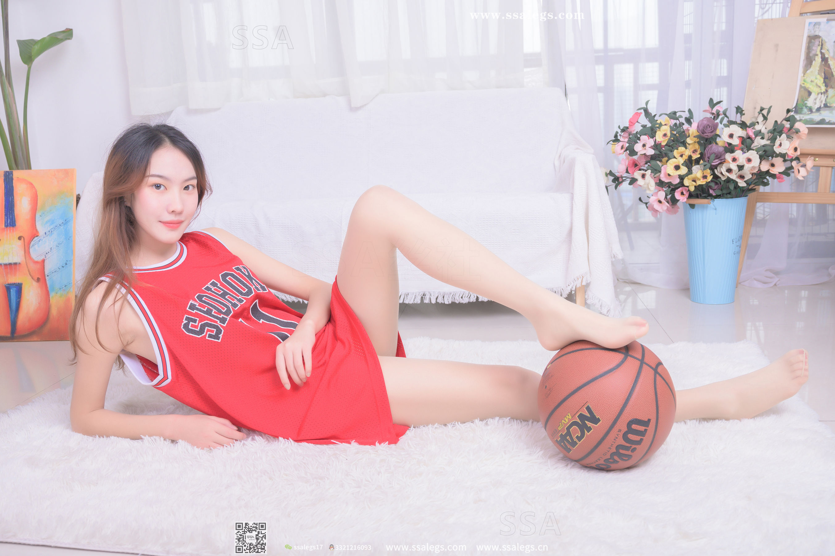 超清写真 No.325 素素 小姐姐放假在家穿丝袜陪你玩篮球(下)-图112