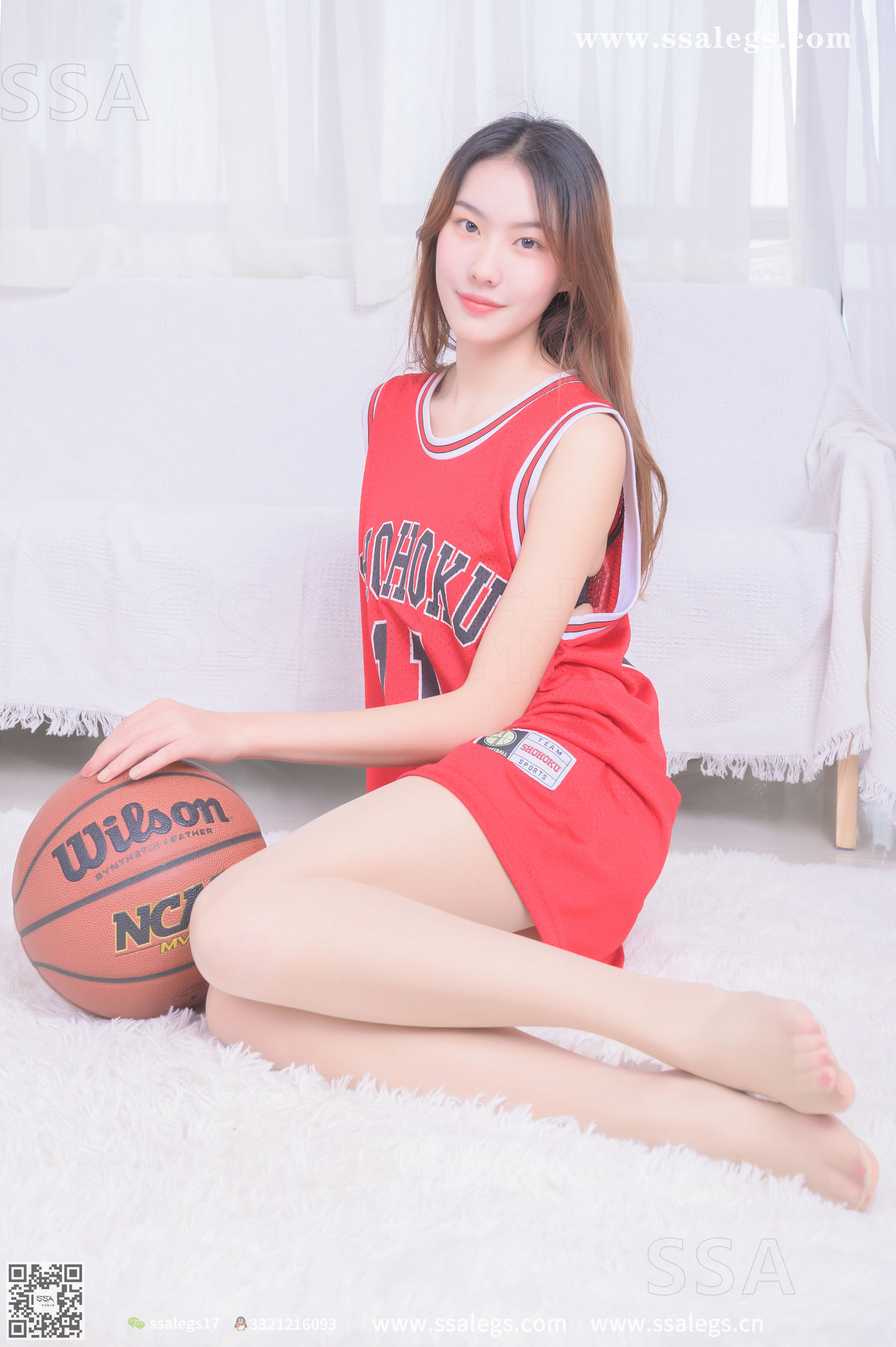超清写真 No.325 素素 小姐姐放假在家穿丝袜陪你玩篮球(下)-图17