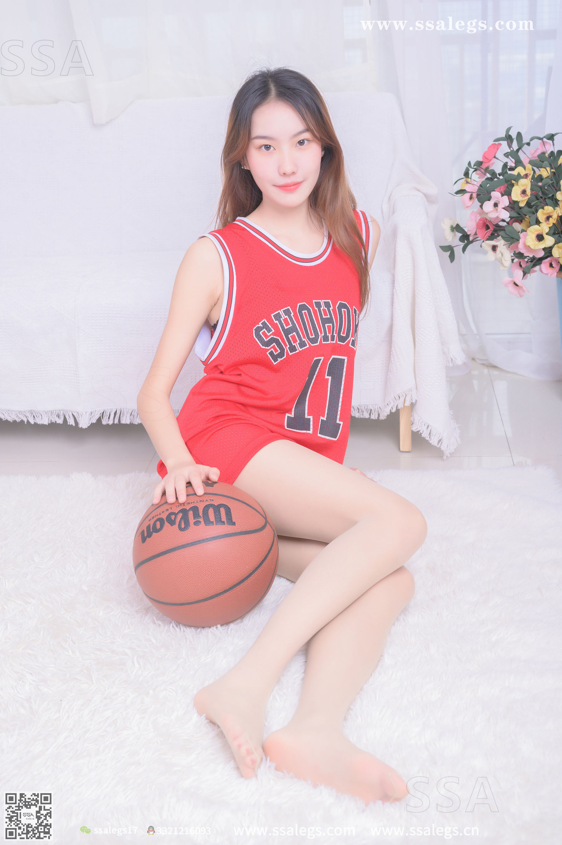 超清写真 No.325 素素 小姐姐放假在家穿丝袜陪你玩篮球(下)-图28