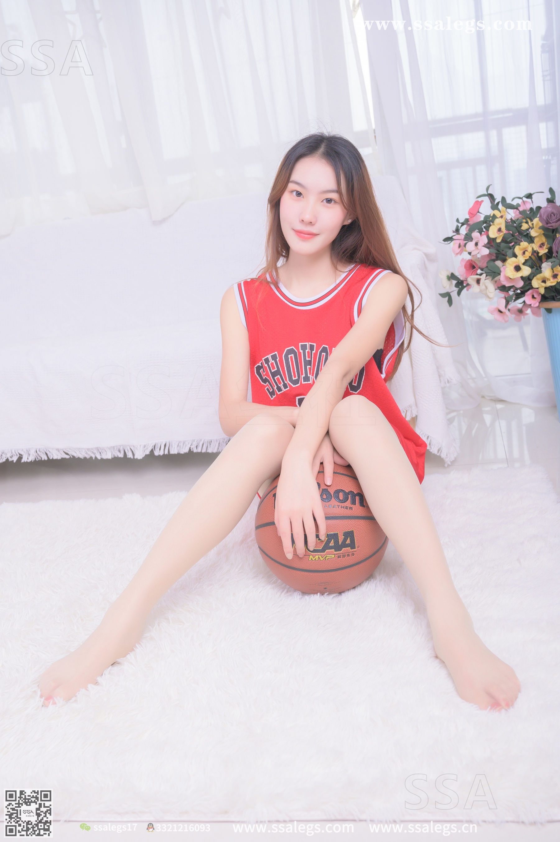超清写真 No.325 素素 小姐姐放假在家穿丝袜陪你玩篮球(下)-图55