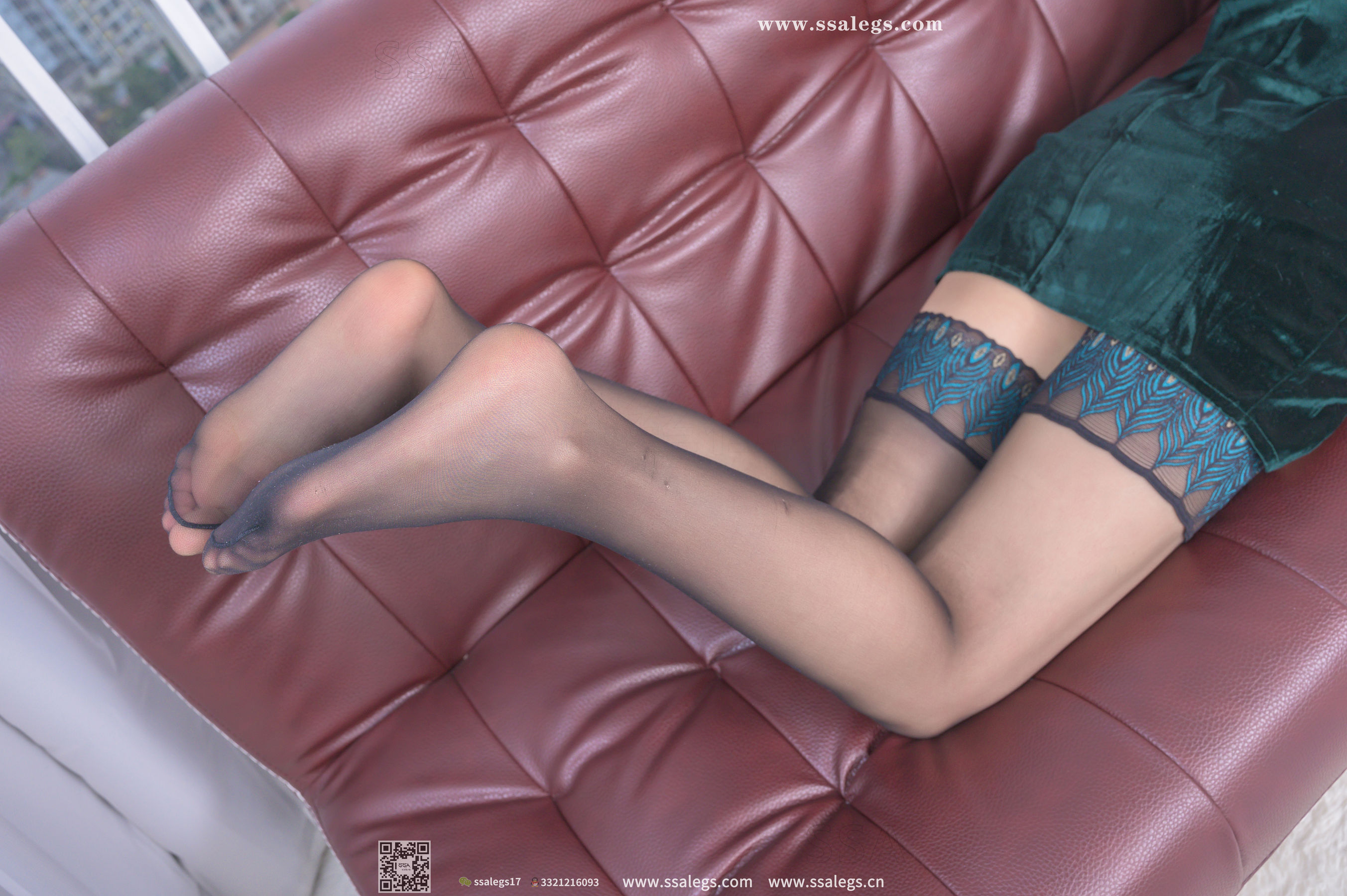 超清写真 No.331 君君 世界最美孔雀翎长筒丝袜(下)-图124