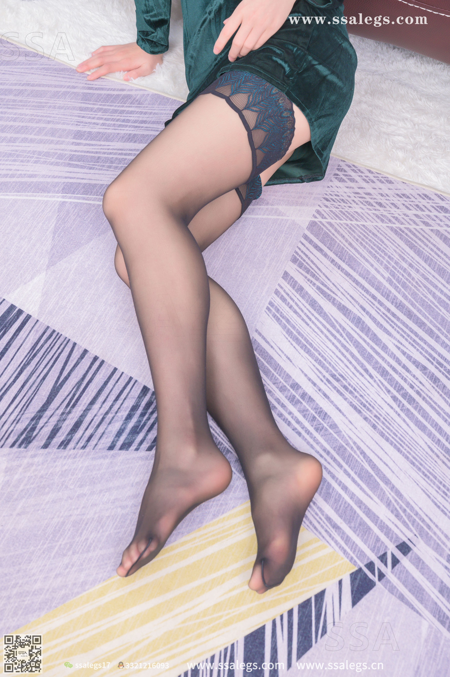 超清写真 No.331 君君 世界最美孔雀翎长筒丝袜(下)-图42