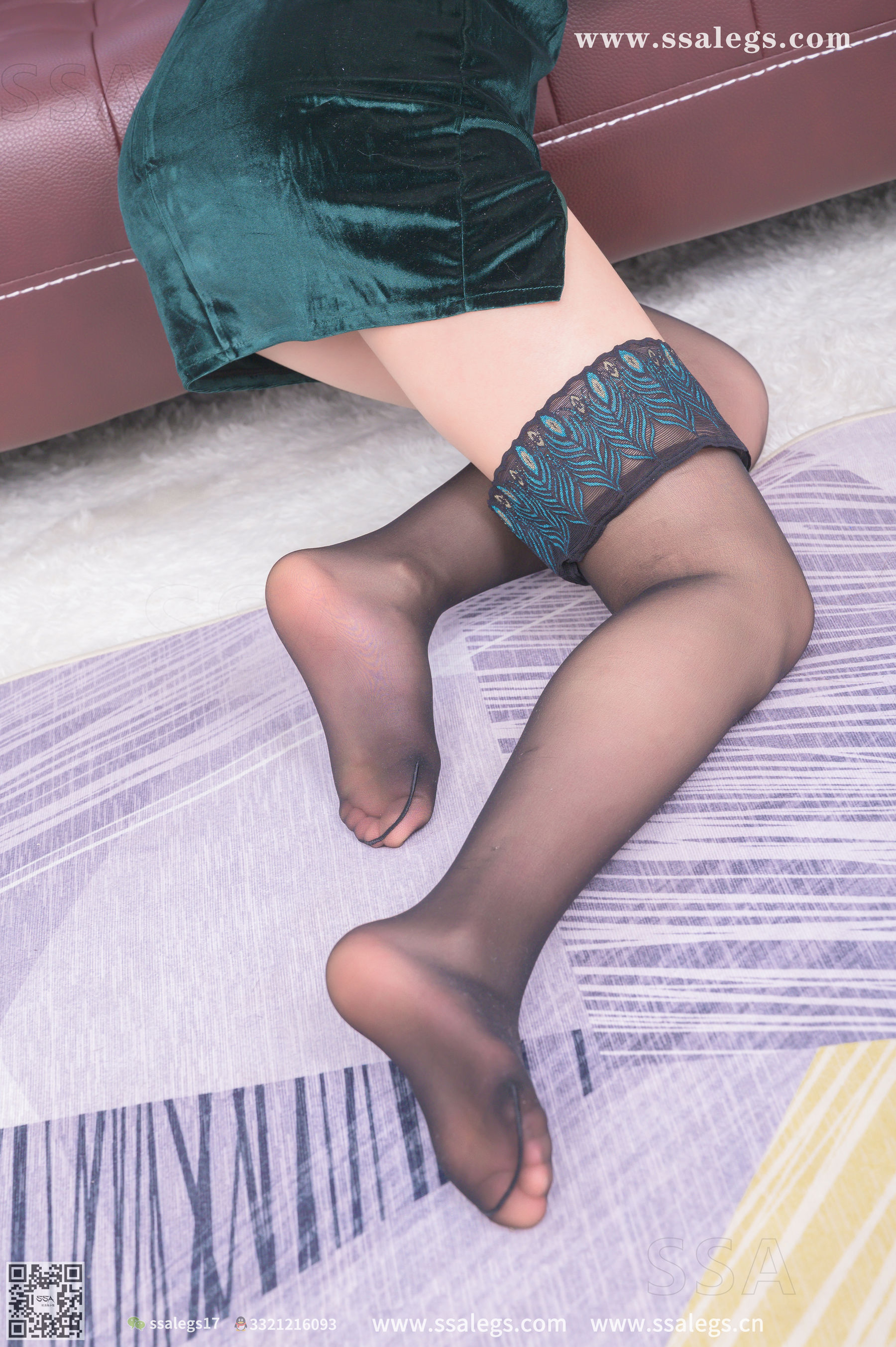 超清写真 No.331 君君 世界最美孔雀翎长筒丝袜(下)-图72