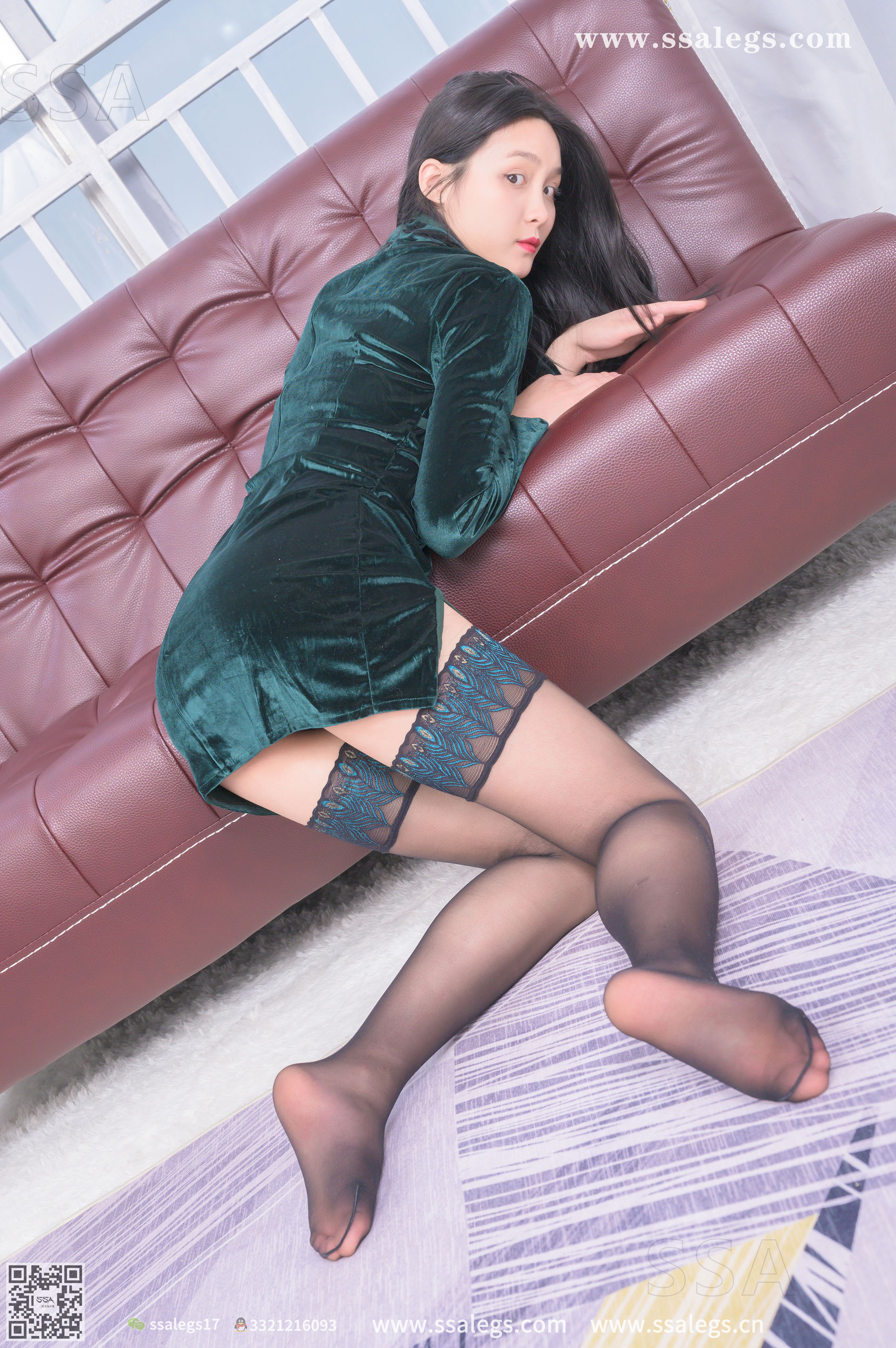 超清写真 No.331 君君 世界最美孔雀翎长筒丝袜(下)-图78