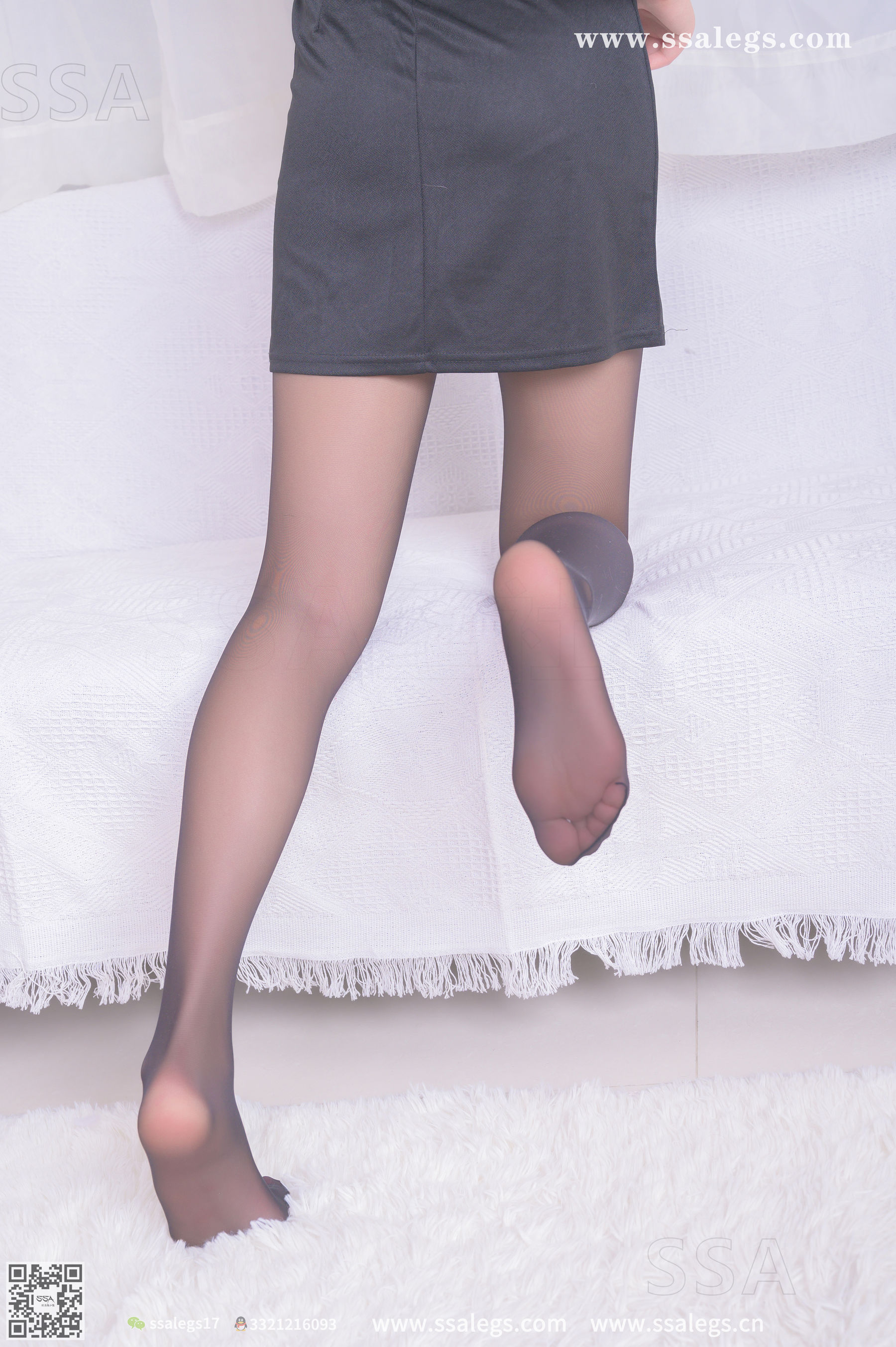 超清写真 No.333 素素 今天只想穿上黑丝给你看(下)-图85