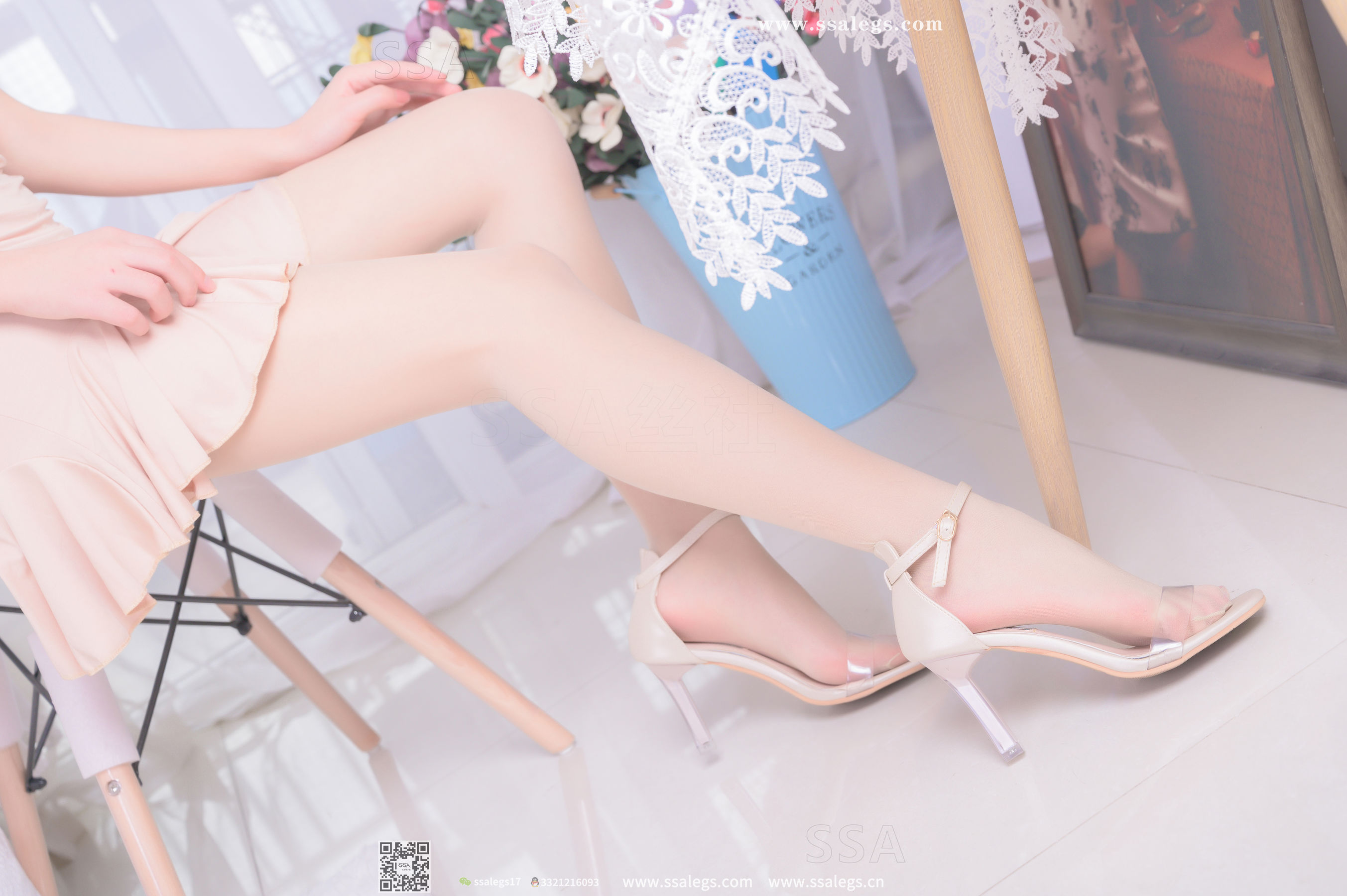 超清写真 No.340 素素 画师少女的透明高跟鞋肉丝袜(上)-图30