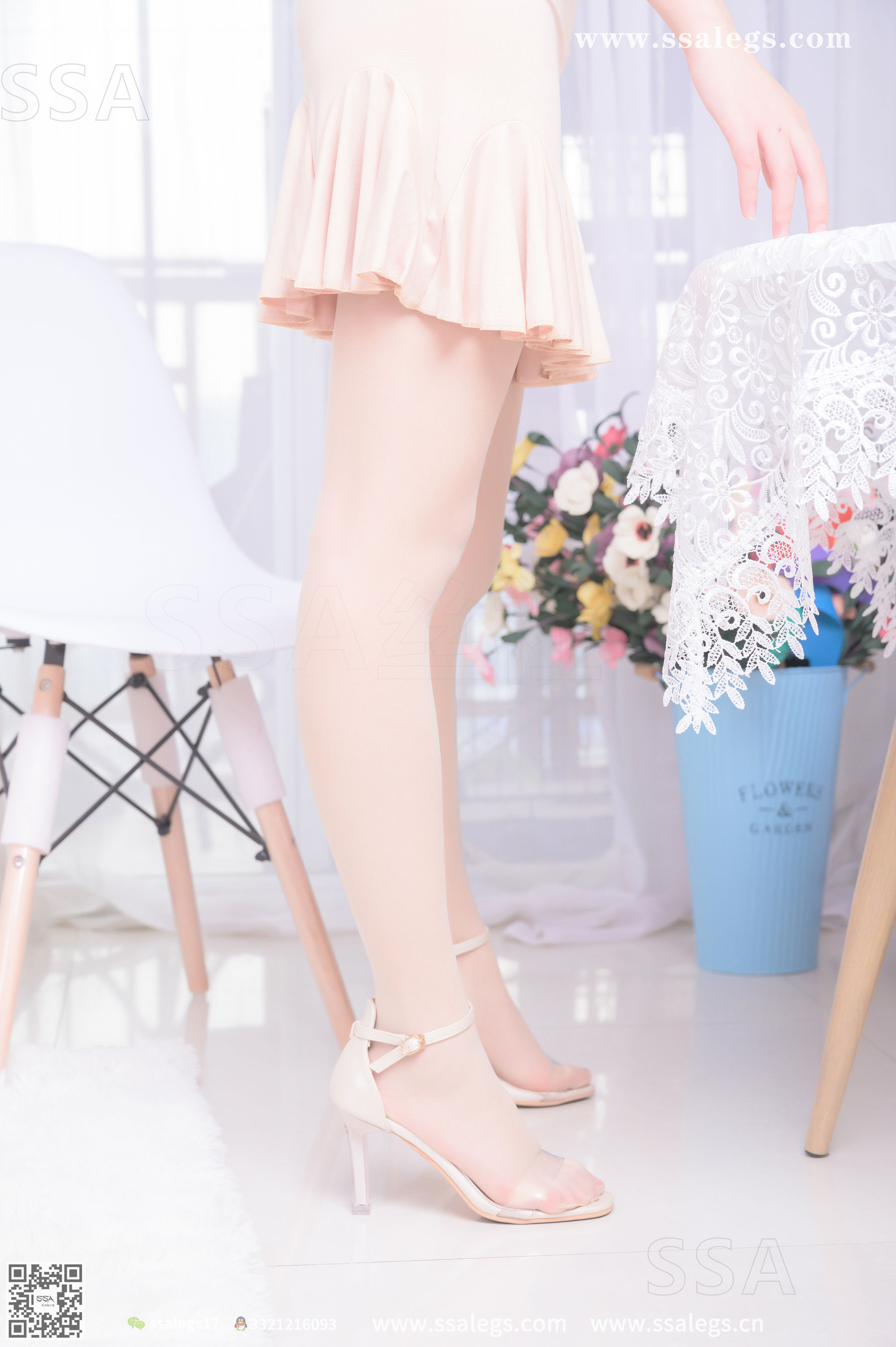 超清写真 No.340 素素 画师少女的透明高跟鞋肉丝袜(上)-图43