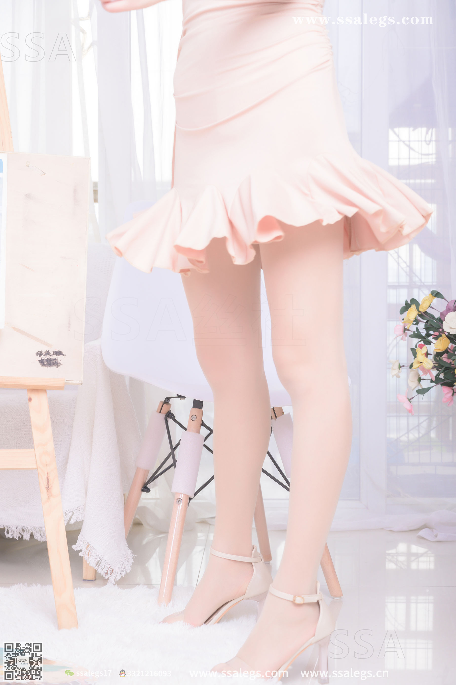 超清写真 No.340 素素 画师少女的透明高跟鞋肉丝袜(上)-图48