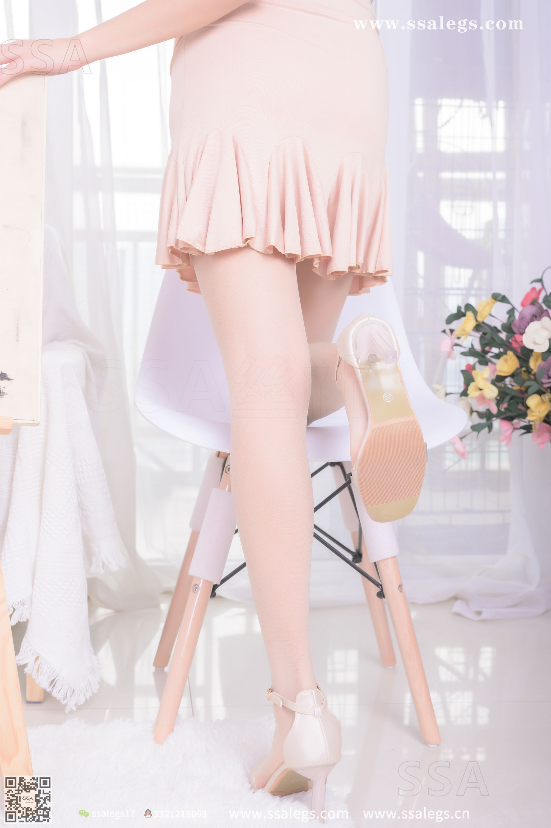 超清写真 No.340 素素 画师少女的透明高跟鞋肉丝袜(上)-图53