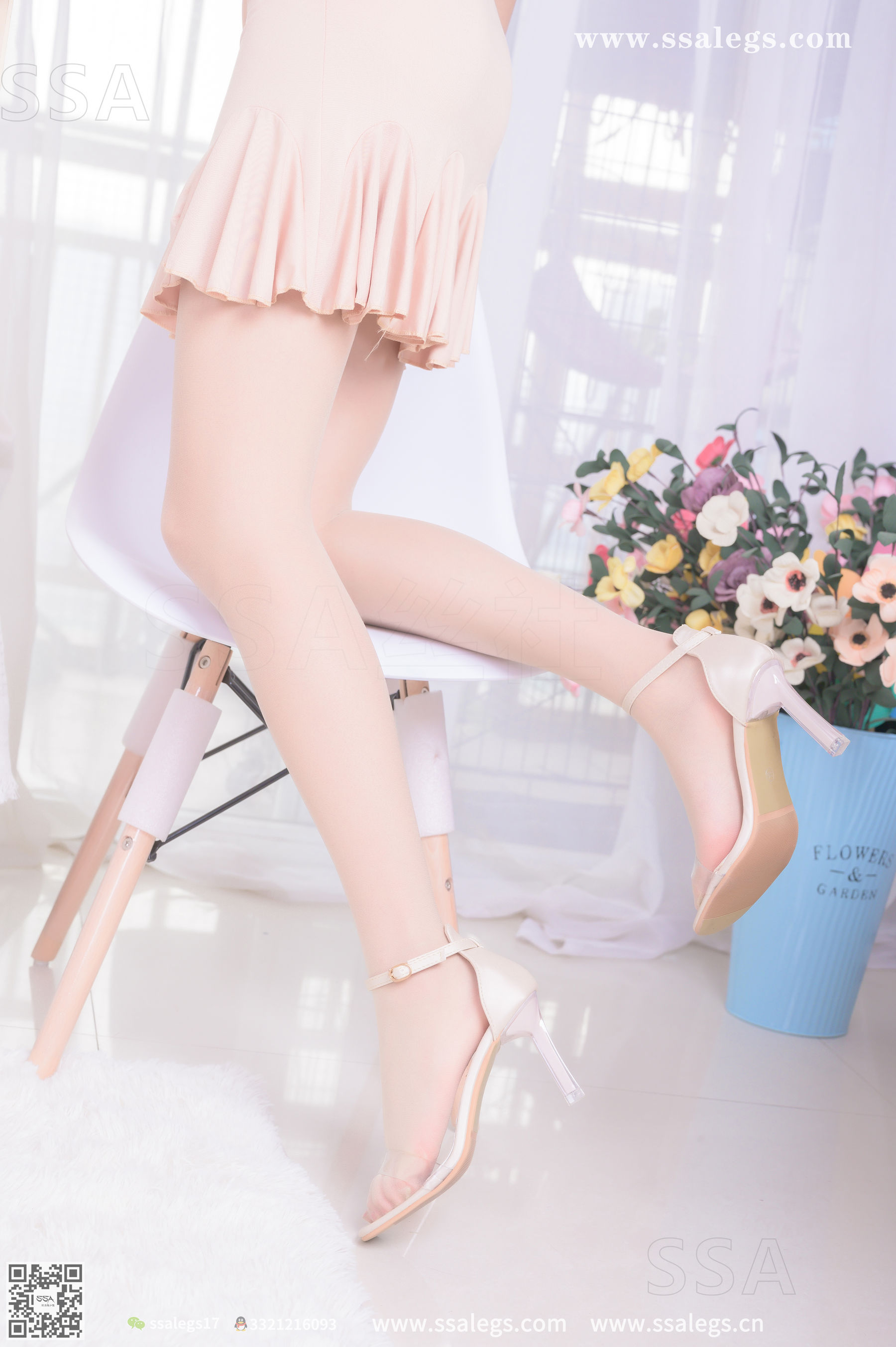 超清写真 No.340 素素 画师少女的透明高跟鞋肉丝袜(上)-图55