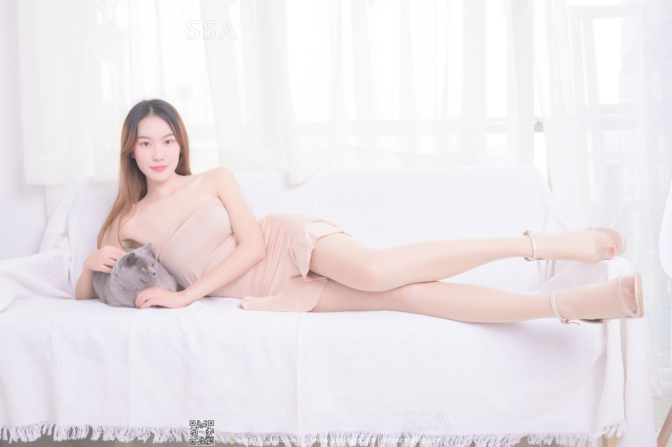 超清写真 No.340 素素 画师少女的透明高跟鞋肉丝袜(上)-图71