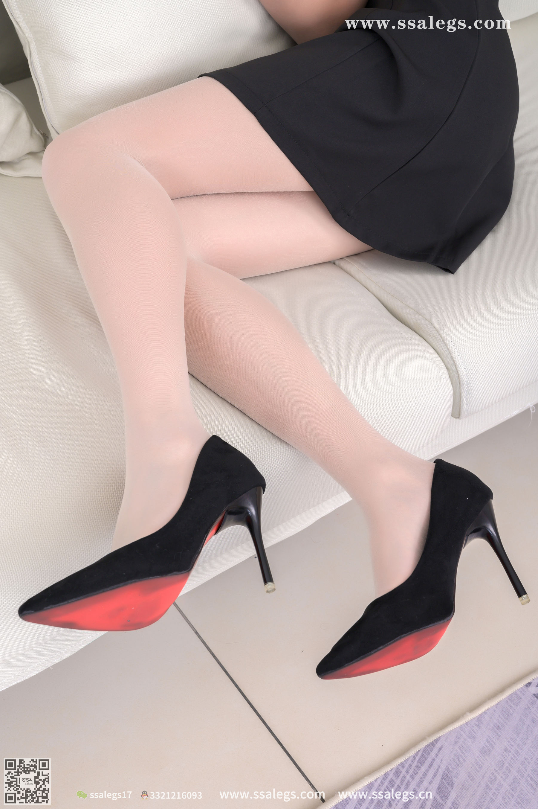 超清写真 No.387 素素 吊带短裙下亮闪闪开档肉丝(上)-图83