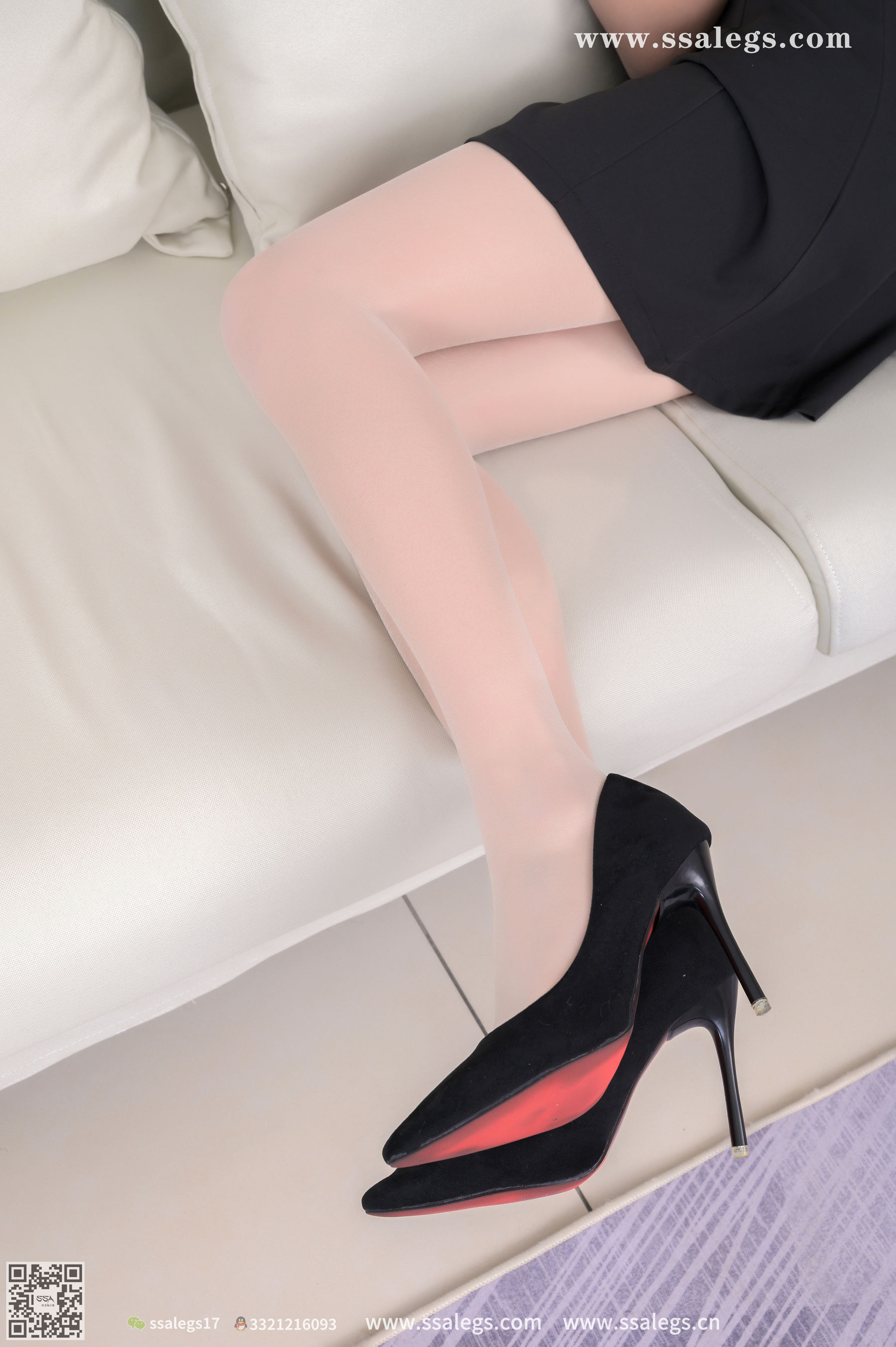 超清写真 No.387 素素 吊带短裙下亮闪闪开档肉丝(上)-图86