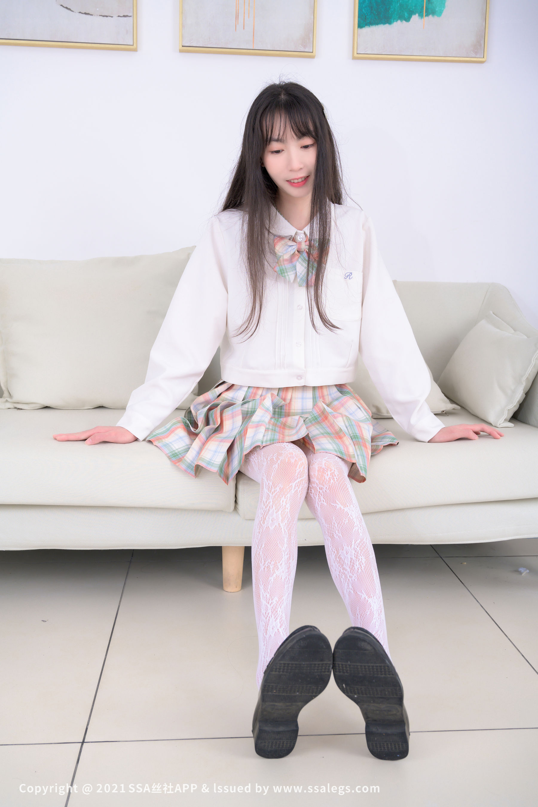 超清写真 No.676 腿模团团 白色网袜（上）-图23