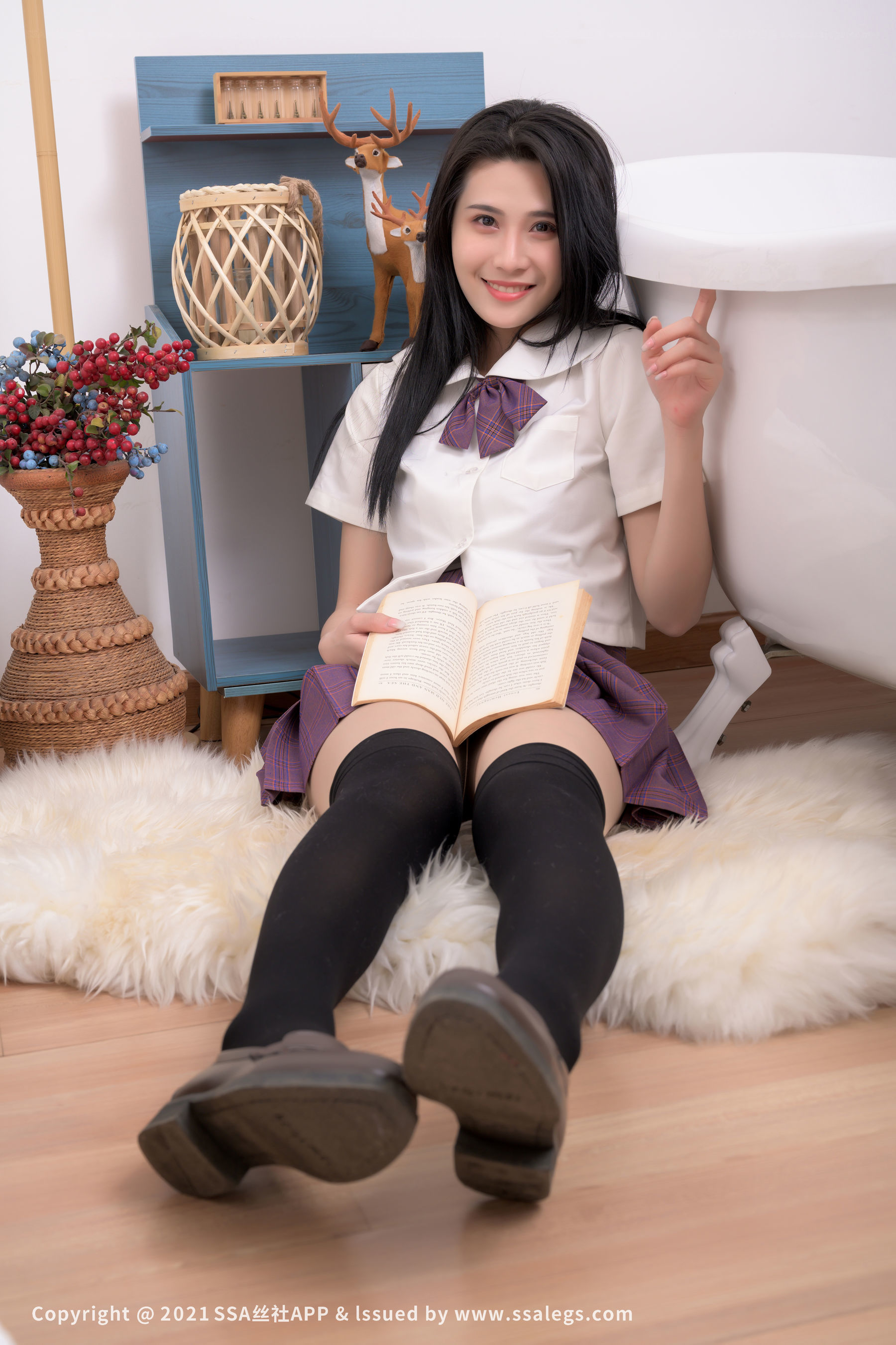 超清写真 No.708 模特小鱼 jk制服长筒袜美腿（上）-图51