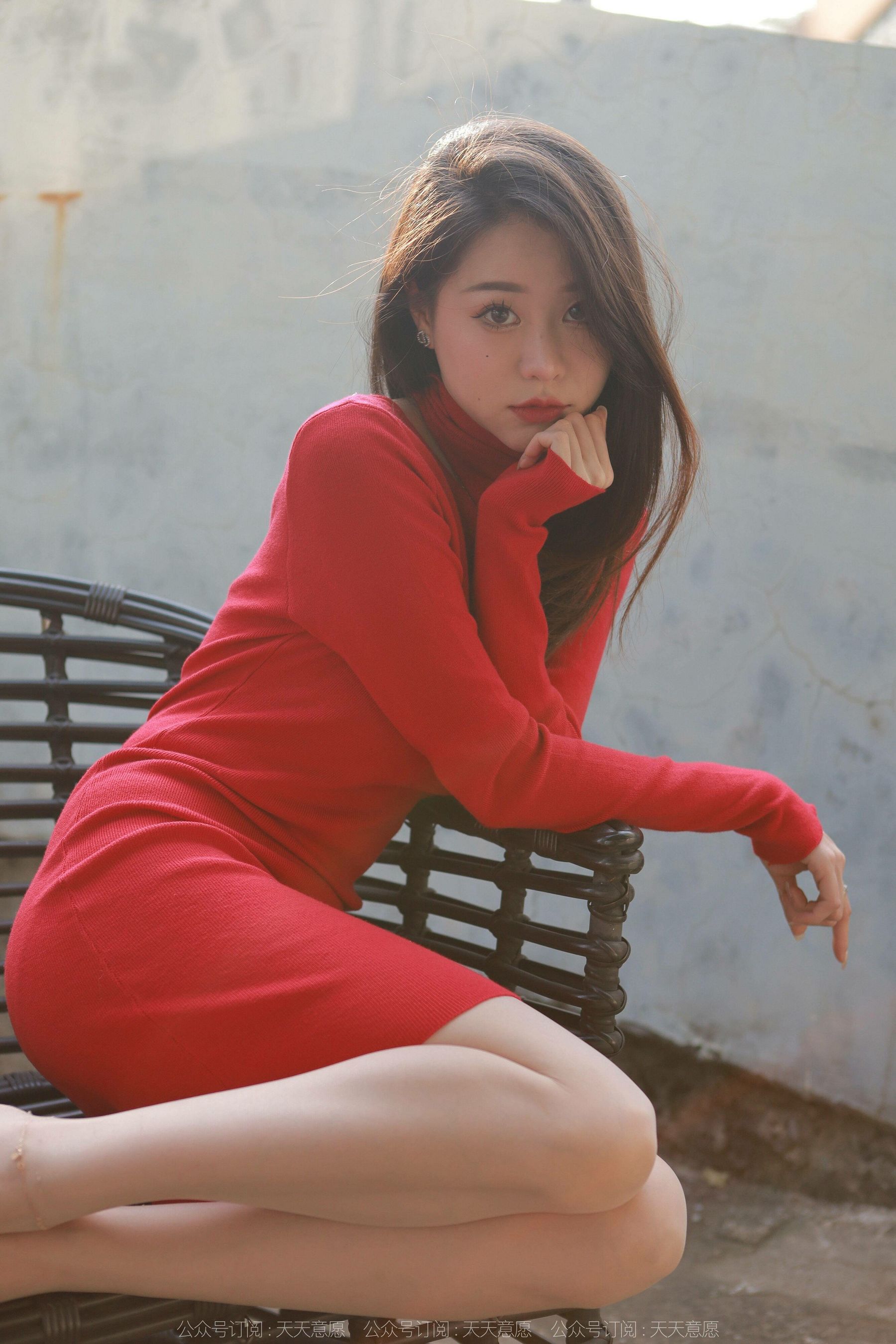 模特 佳爷 《圣诞红裙女神》-图55