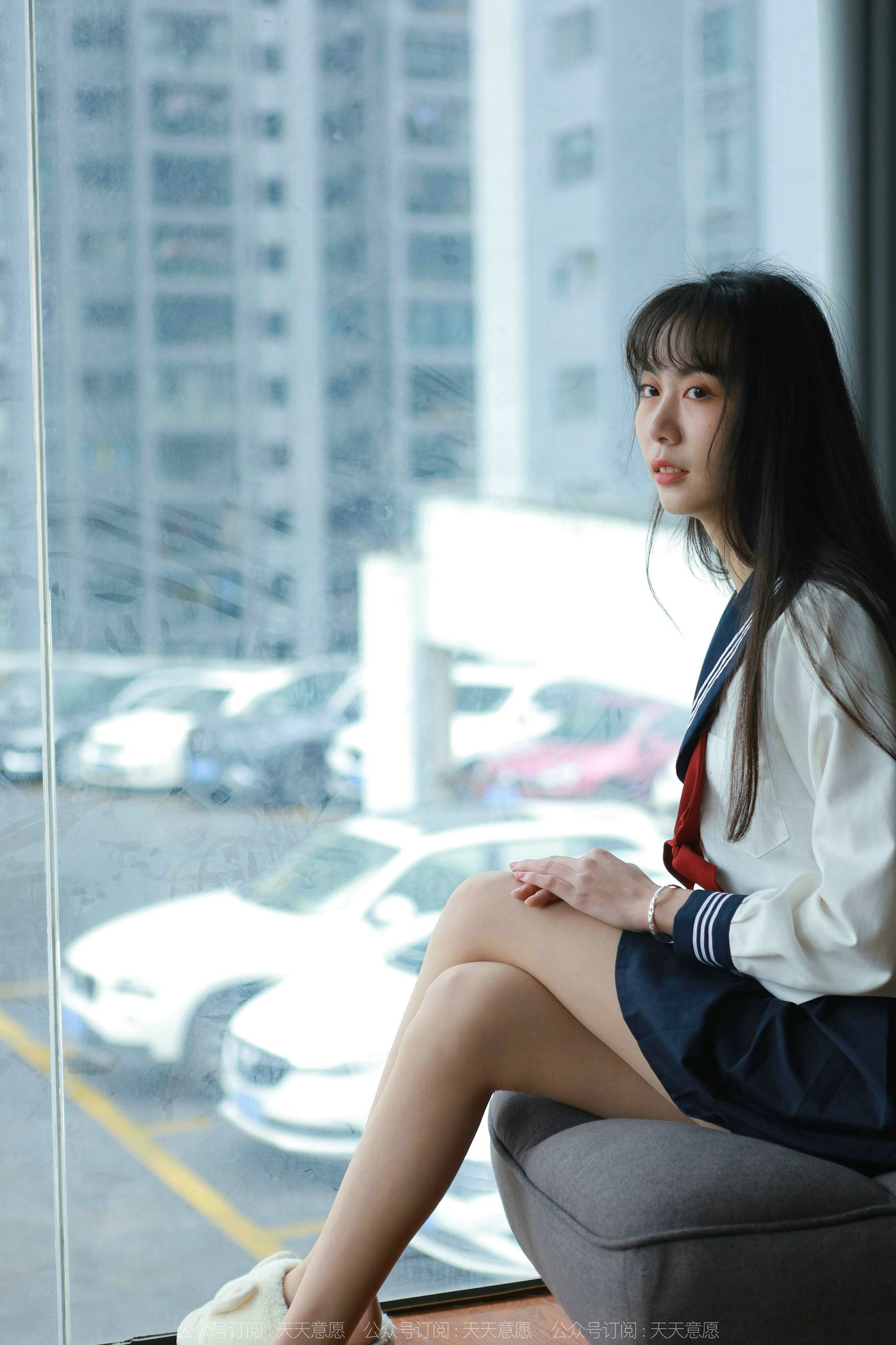 模特 团团 《可爱JK装》-图12