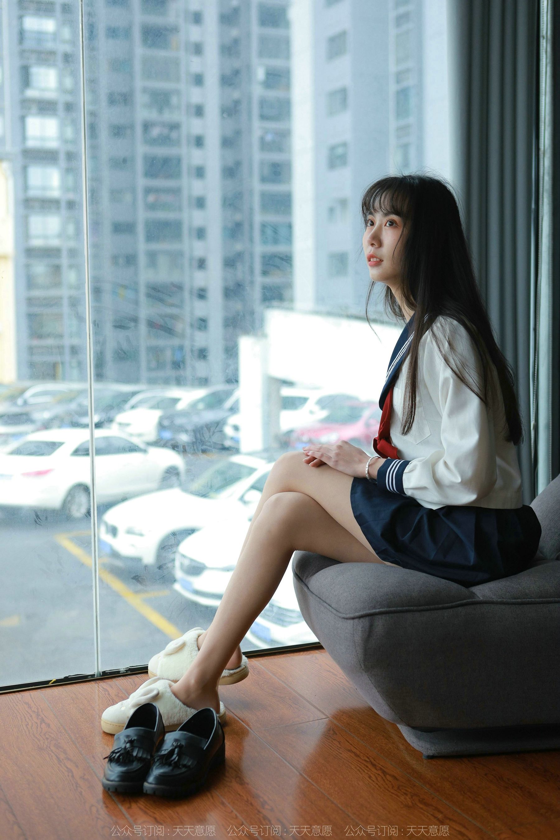 模特 团团 《可爱JK装》-图13