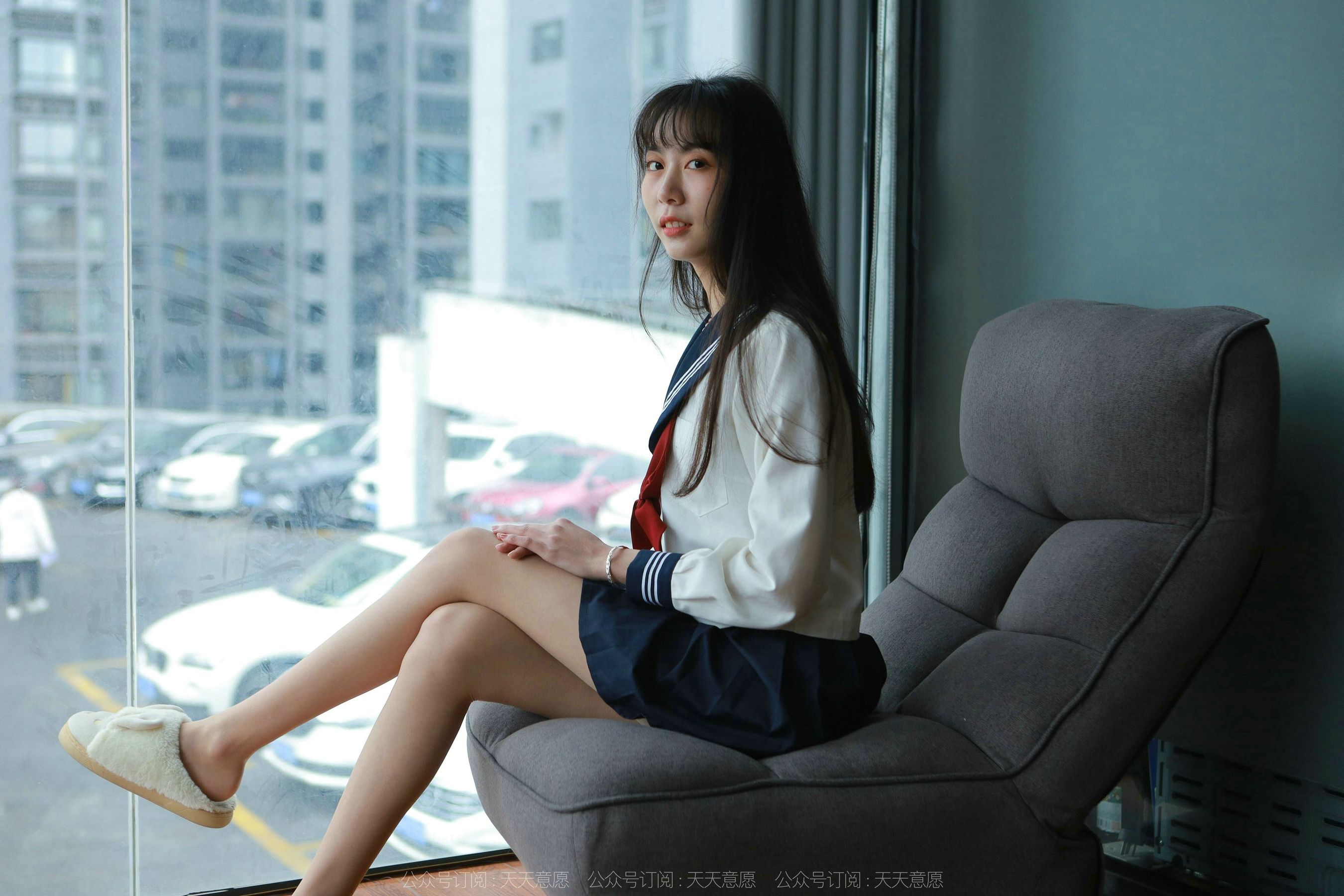 模特 团团 《可爱JK装》-图15