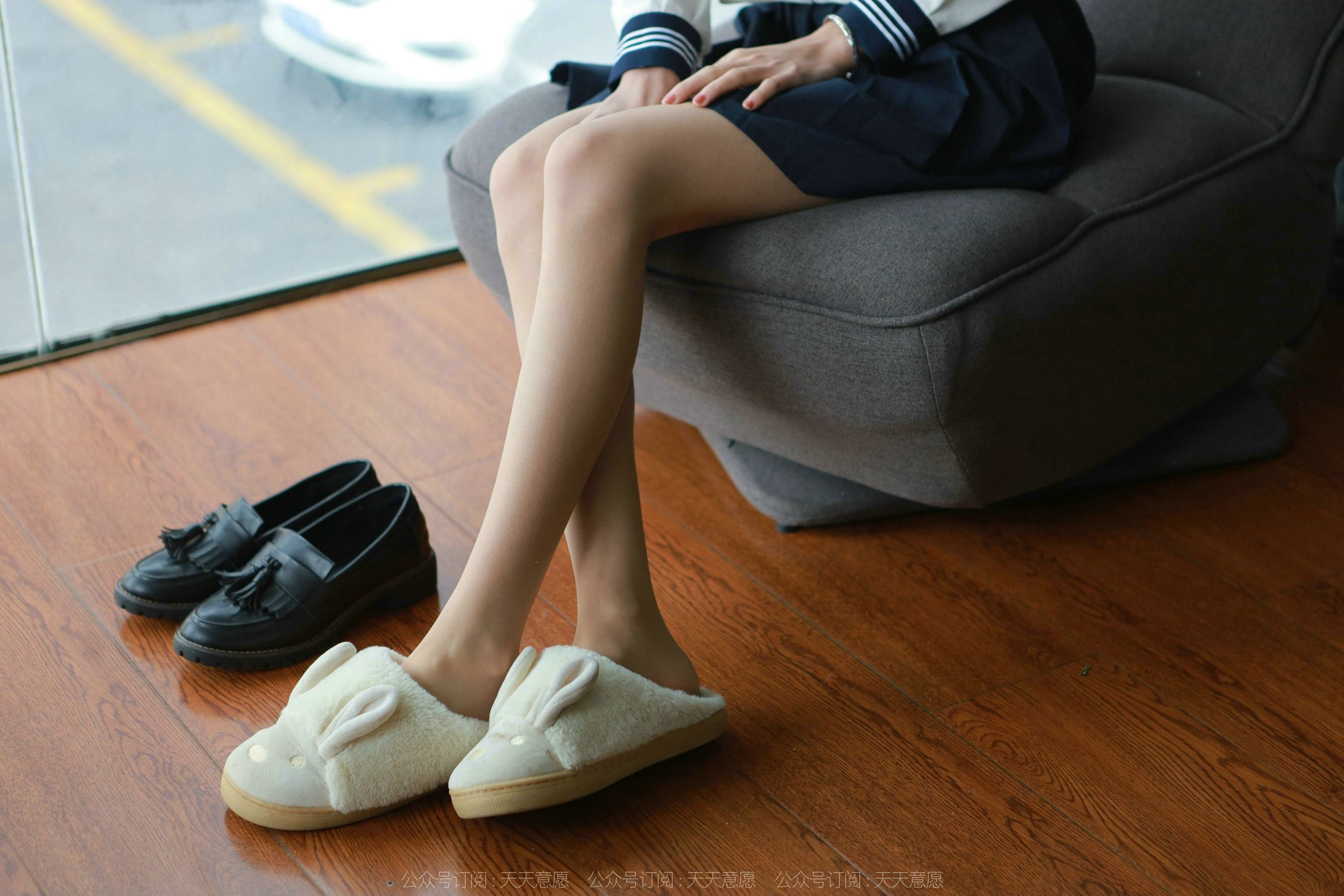 模特 团团 《可爱JK装》-图1