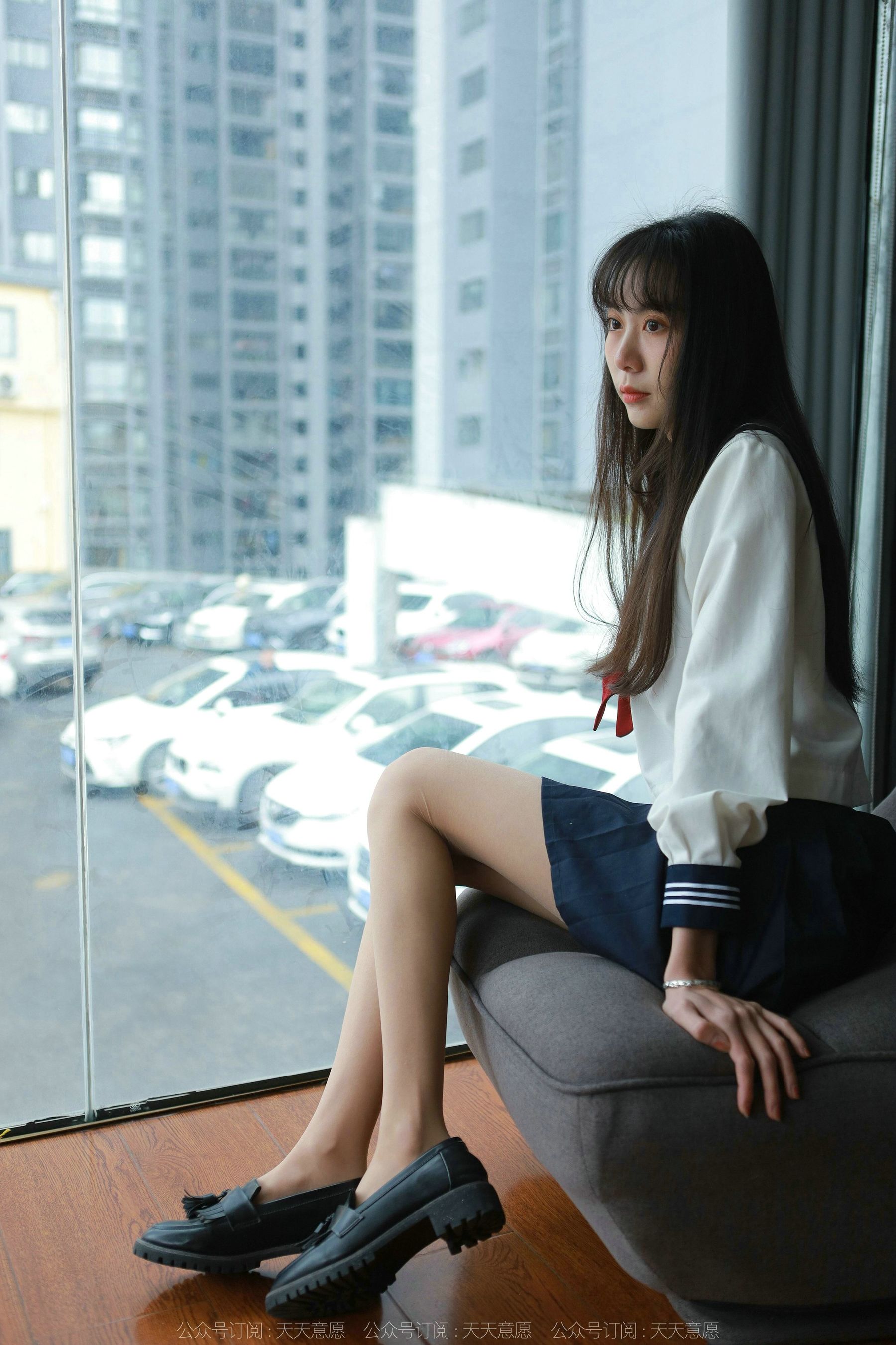 模特 团团 《可爱JK装》-图38