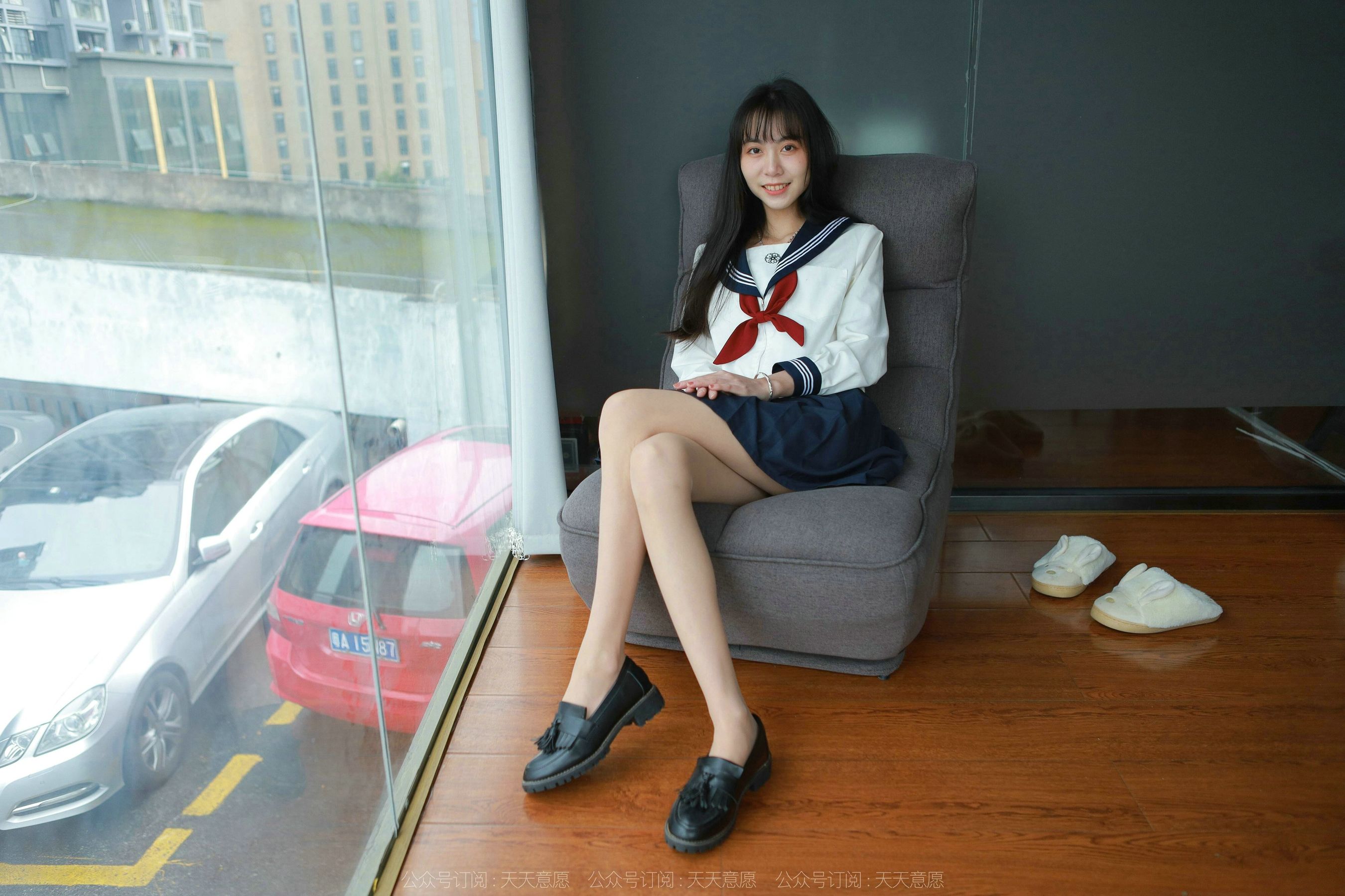 模特 团团 《可爱JK装》-图42