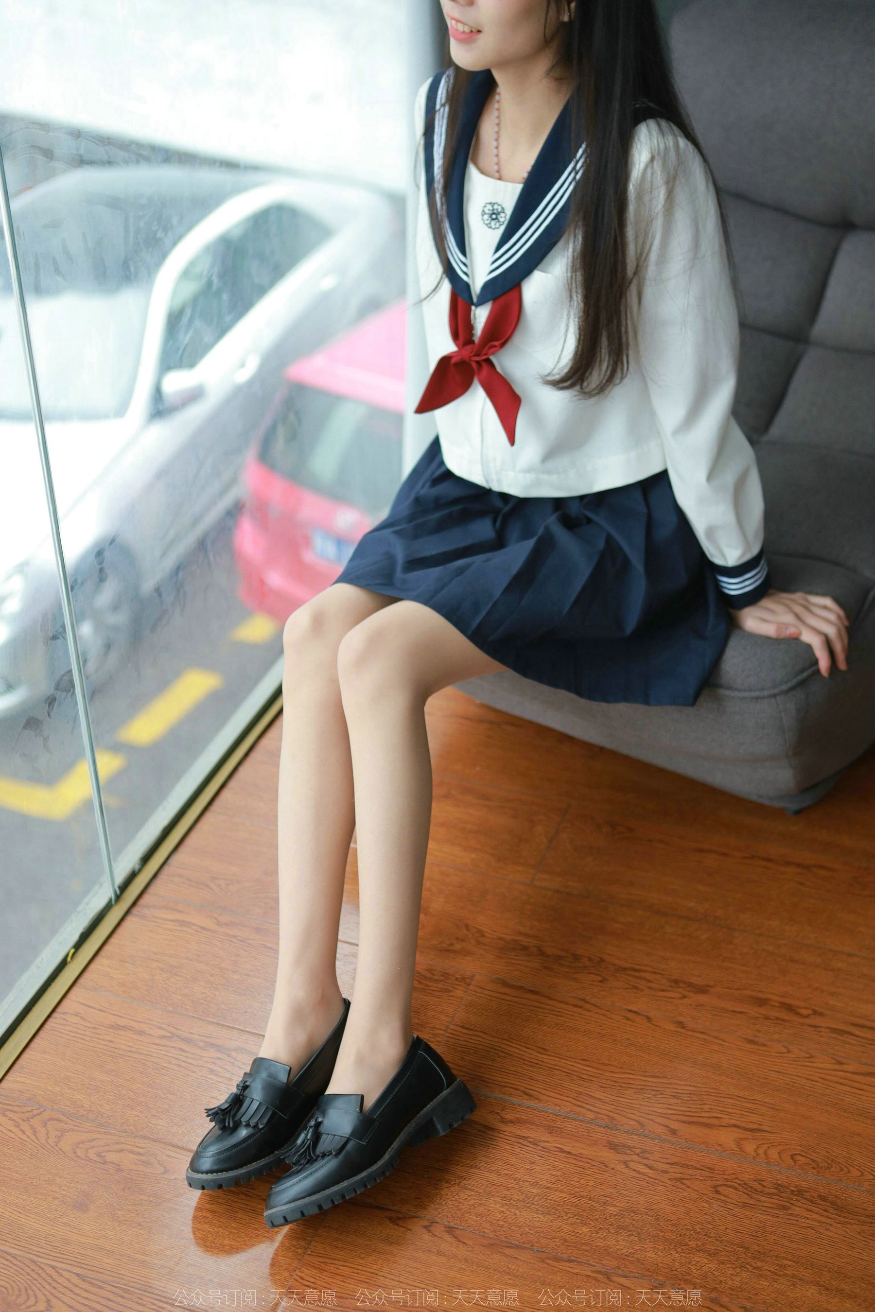 模特 团团 《可爱JK装》-图45