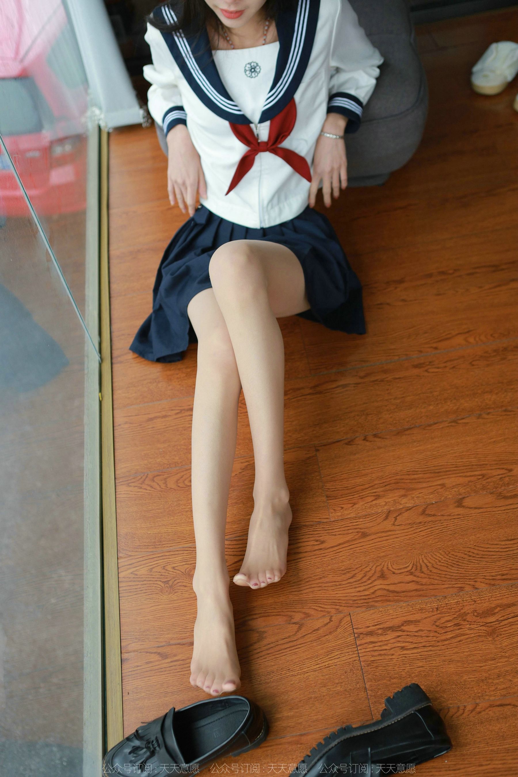 模特 团团 《可爱JK装》-图70