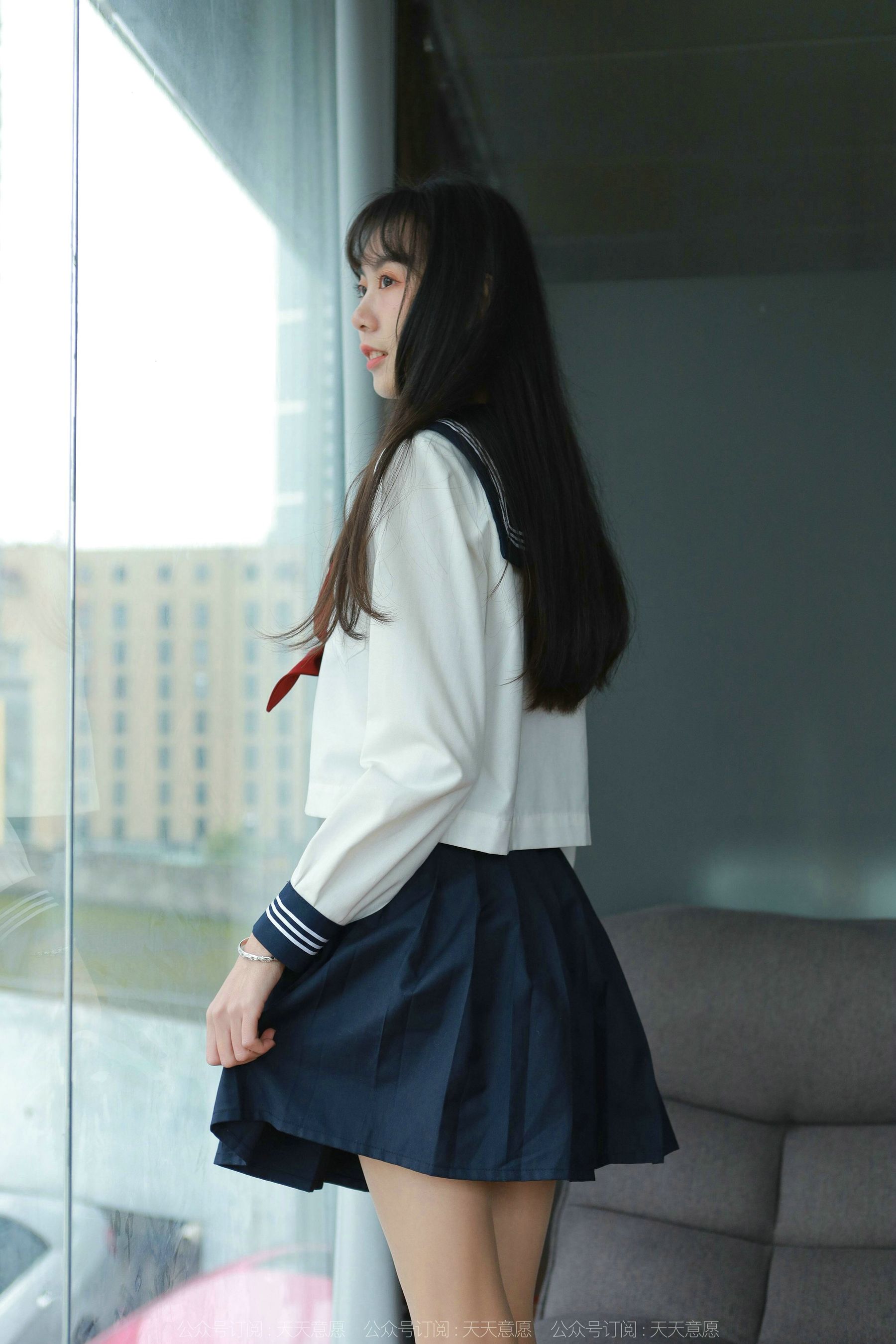 模特 团团 《可爱JK装》-图72