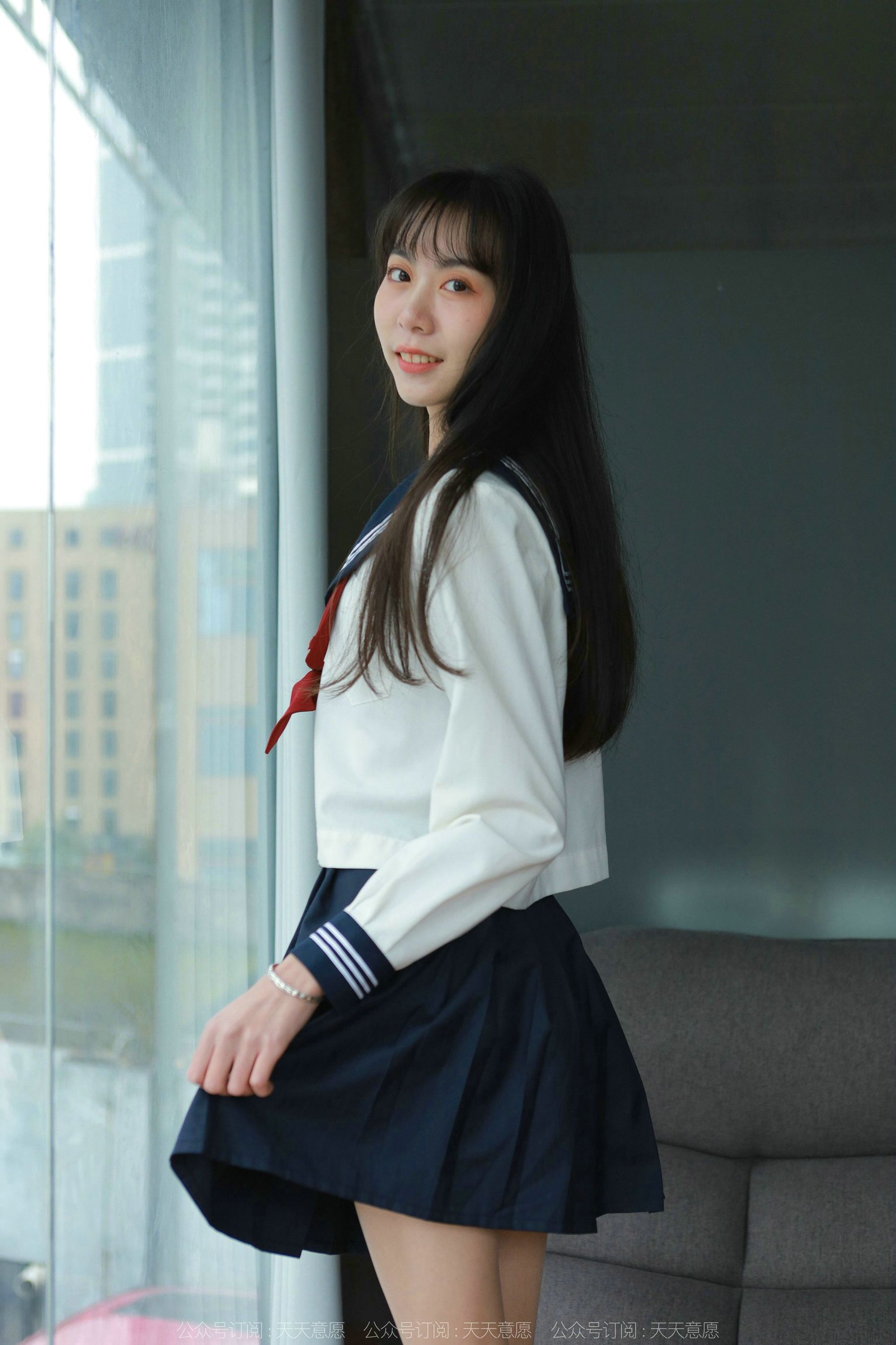 模特 团团 《可爱JK装》-图77