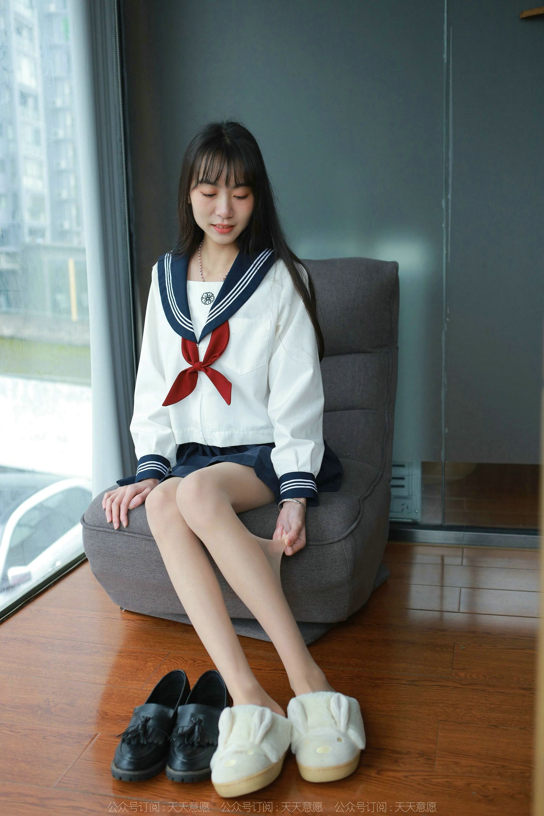 模特 团团 《可爱JK装》-图7