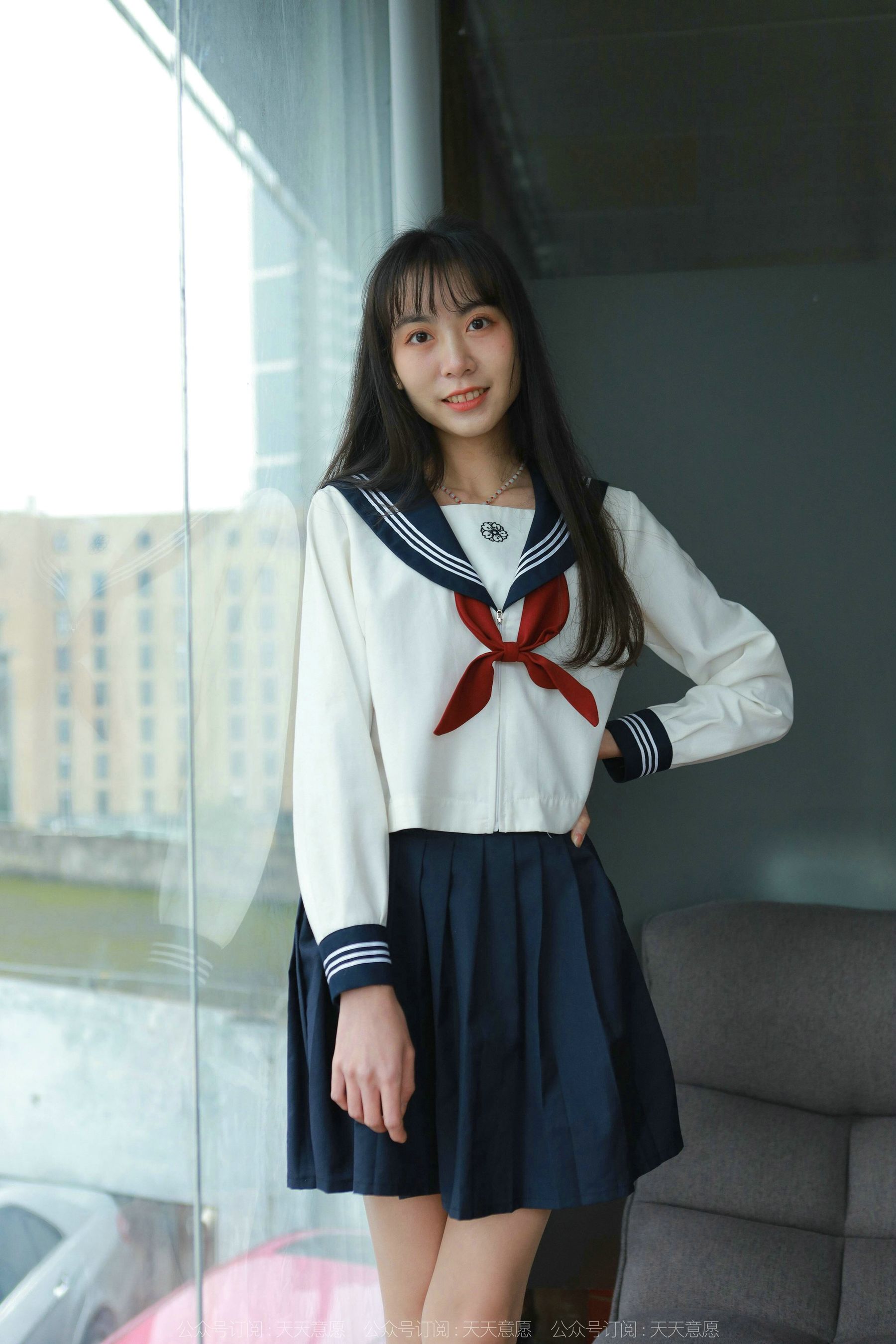 模特 团团 《可爱JK装》-图79