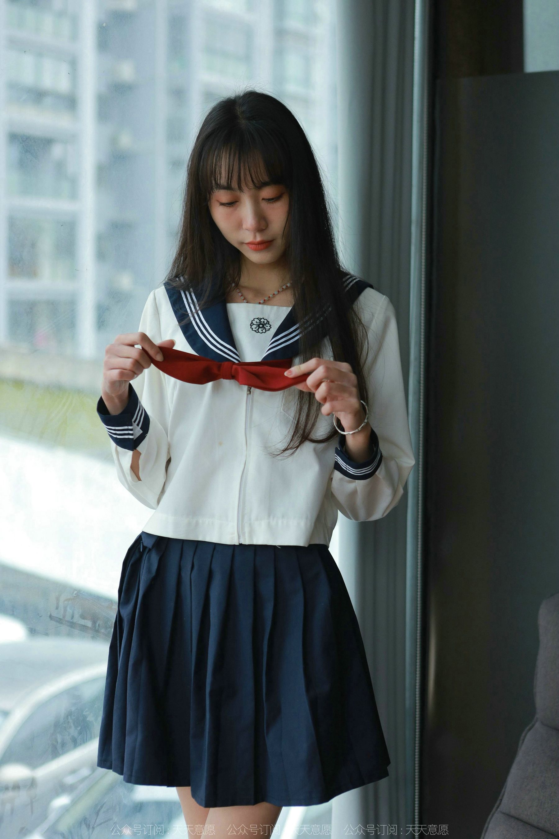 模特 团团 《可爱JK装》-图81