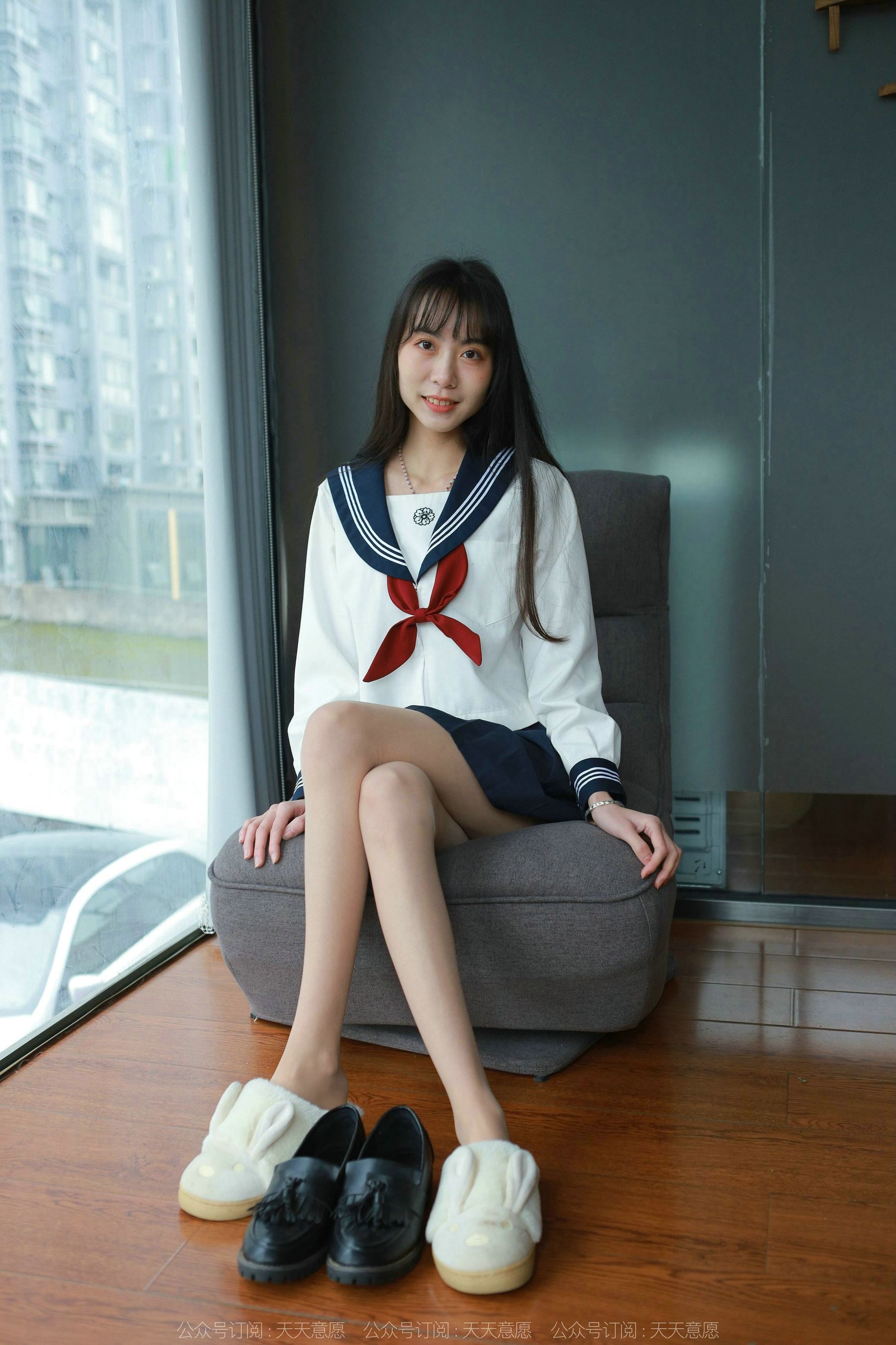 模特 团团 《可爱JK装》-图8