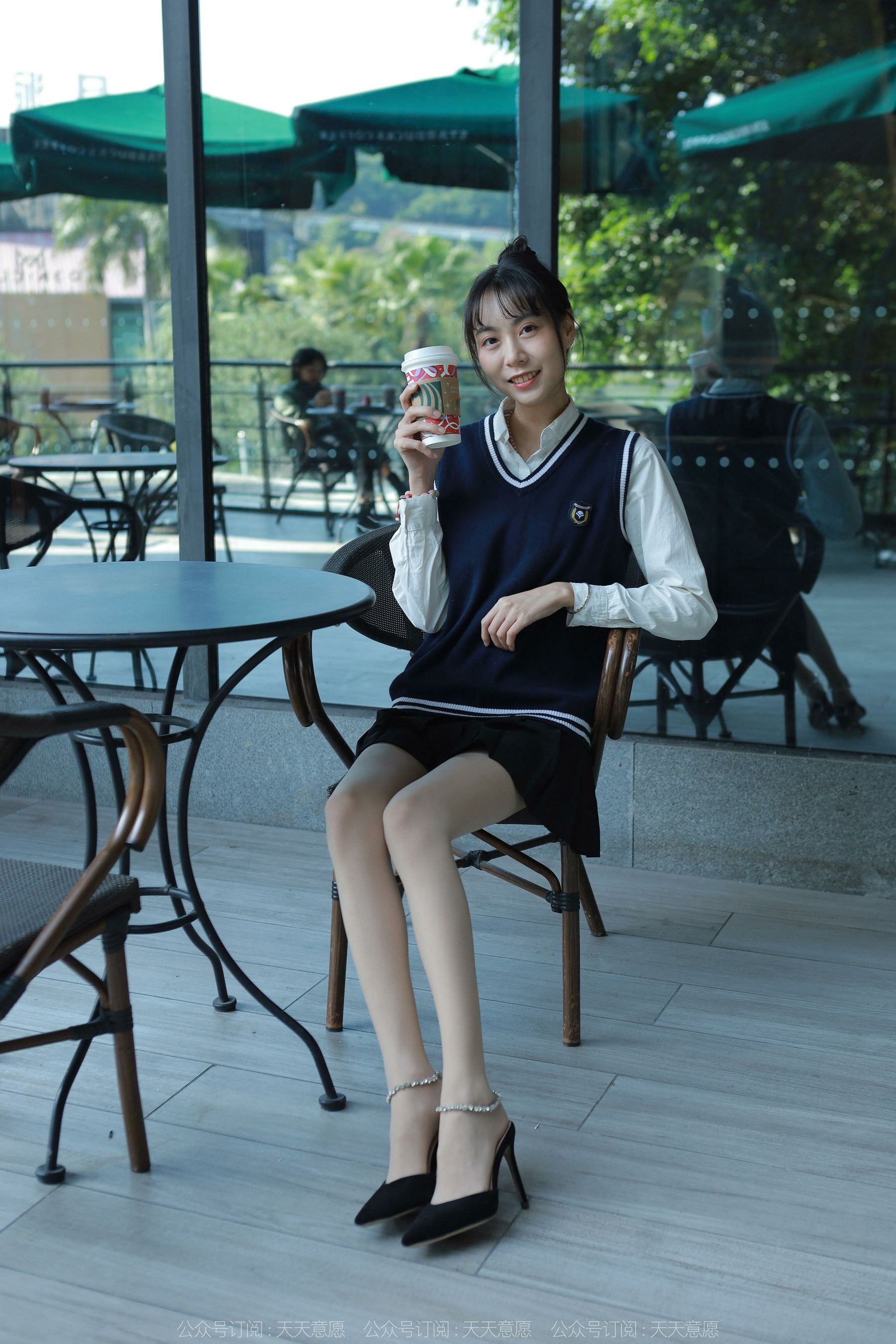 模特 团团 《纯玉学苑装》-图17