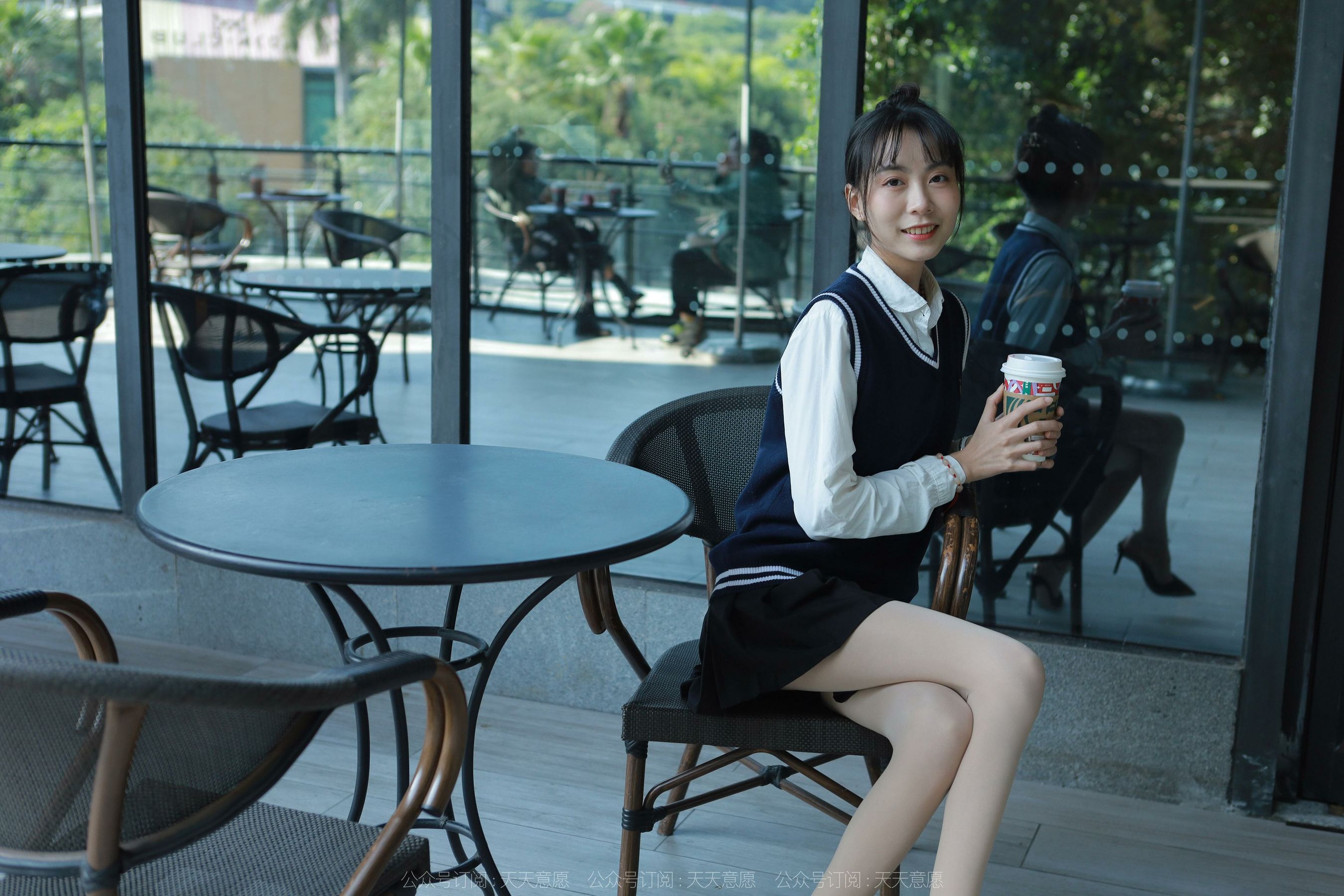 模特 团团 《纯玉学苑装》-图19