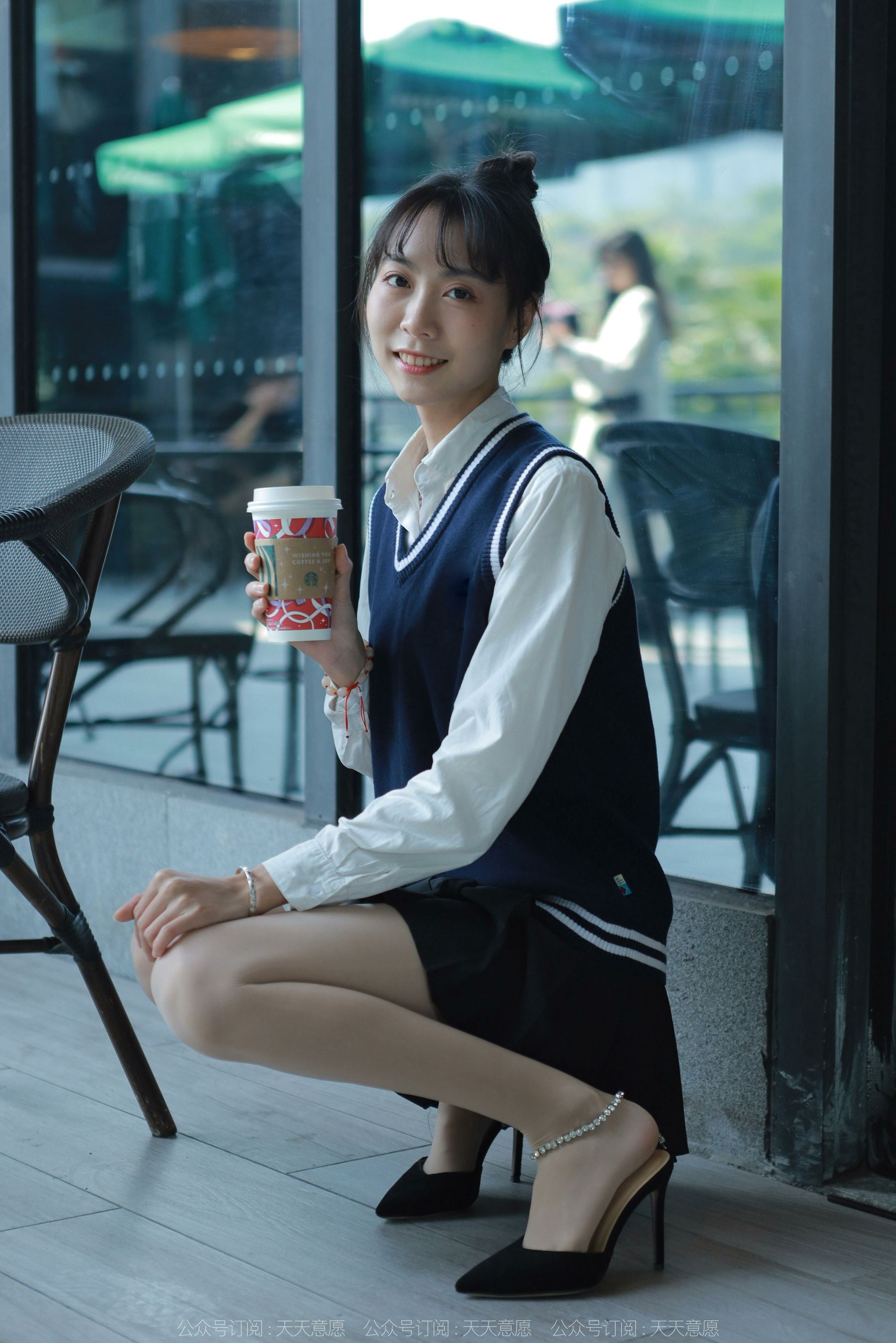 模特 团团 《纯玉学苑装》-图23