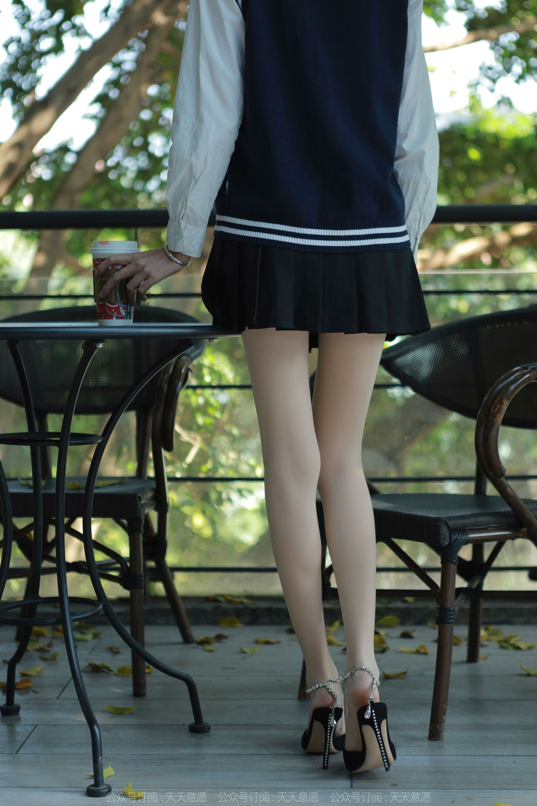 模特 团团 《纯玉学苑装》-图26