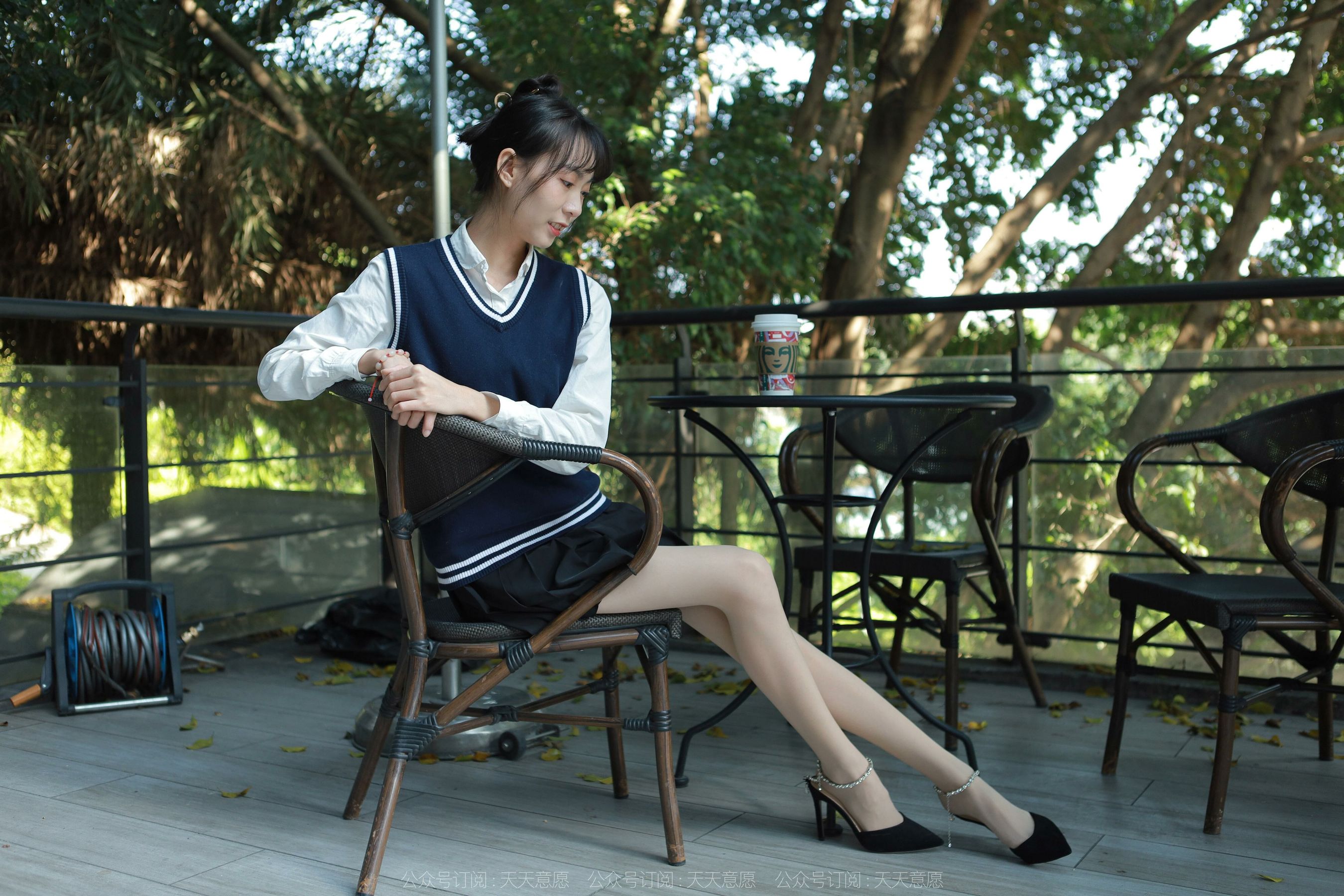 模特 团团 《纯玉学苑装》-图40