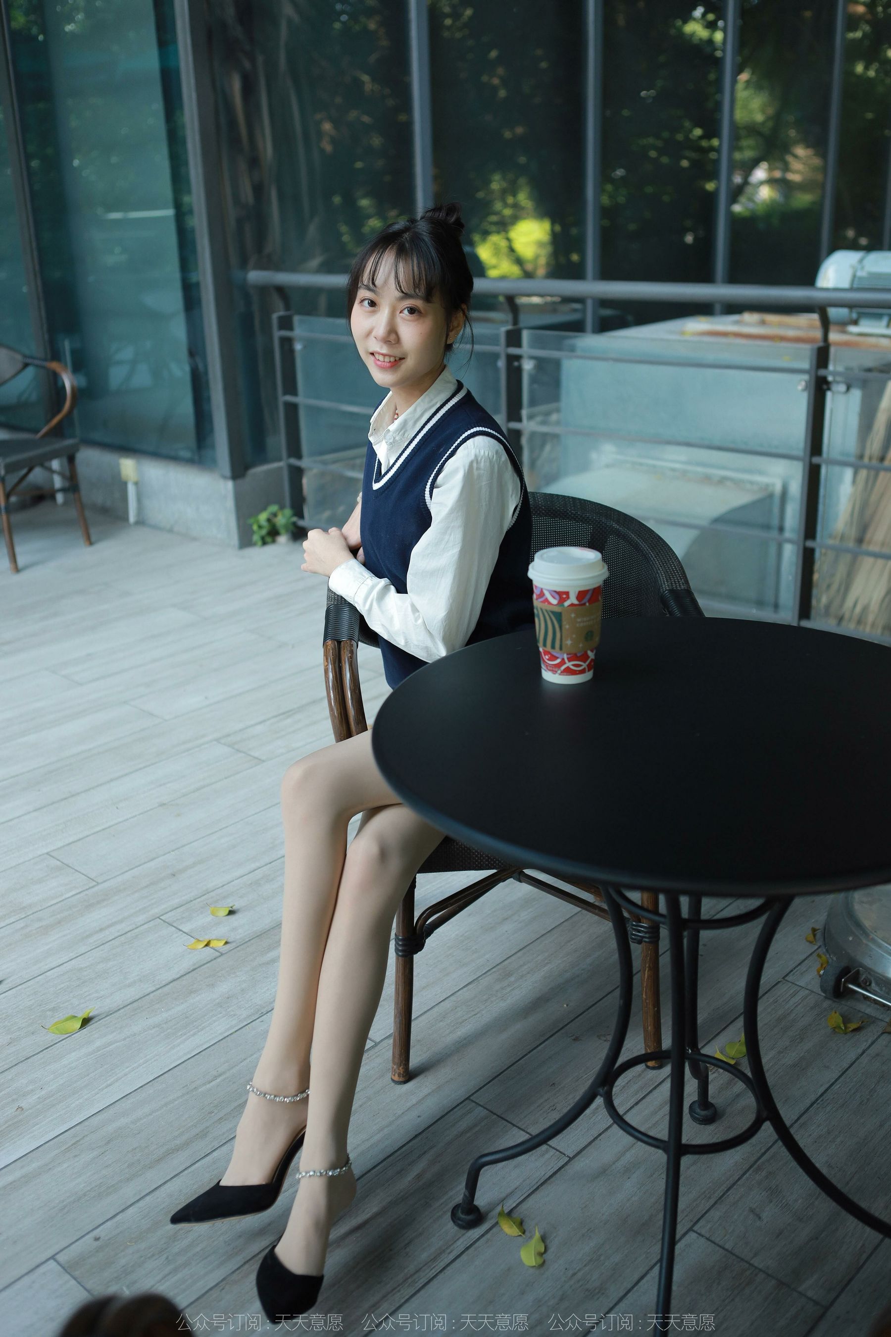 模特 团团 《纯玉学苑装》-图44