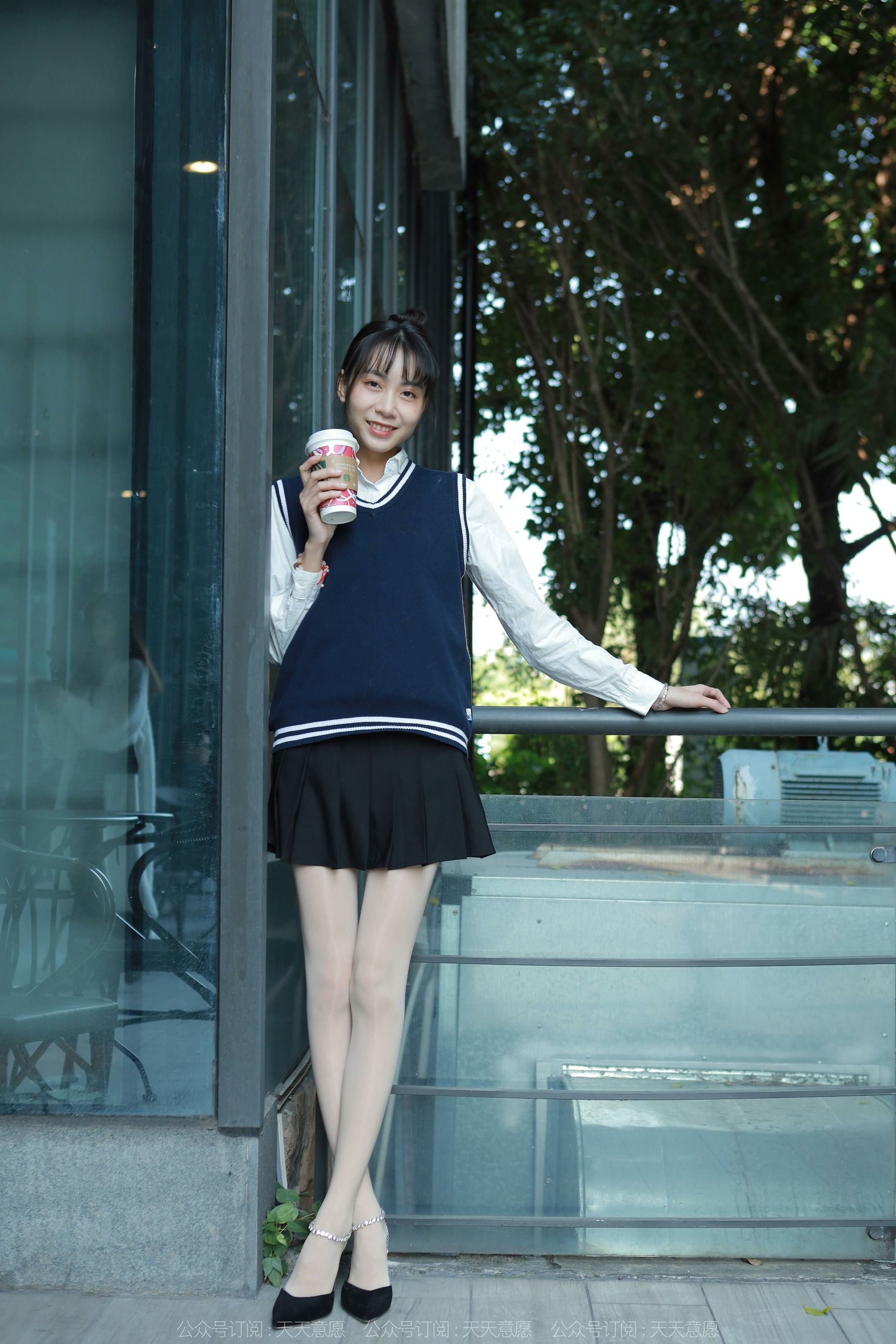 模特 团团 《纯玉学苑装》-图54